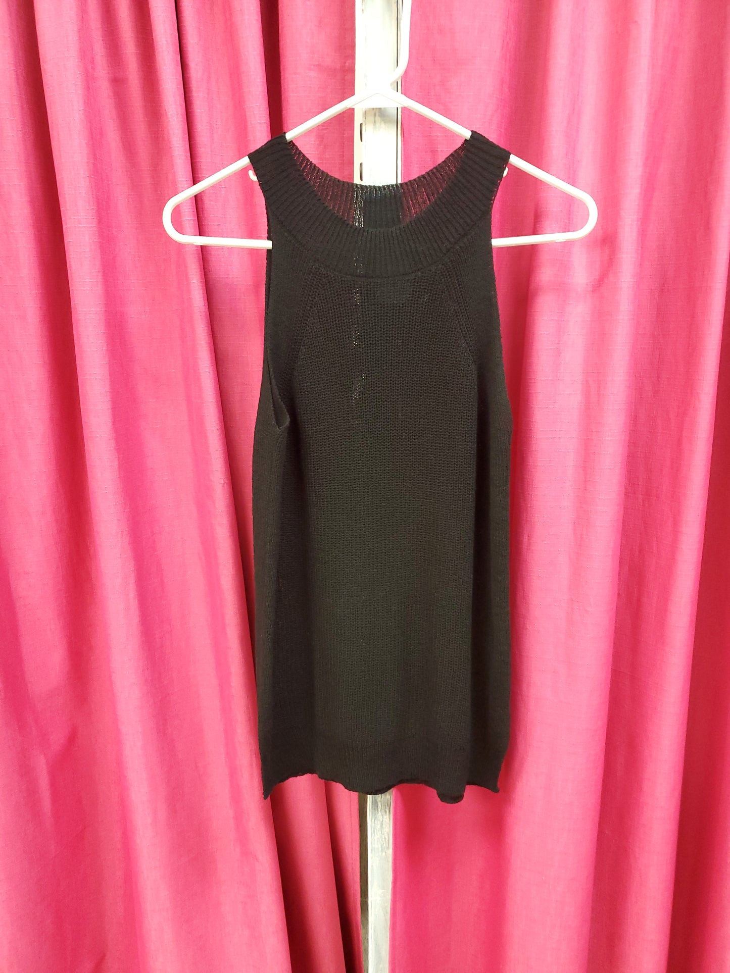 Black Knitted Halter Top. Size S. RS 81. - Scarlett's Riverside Boutique