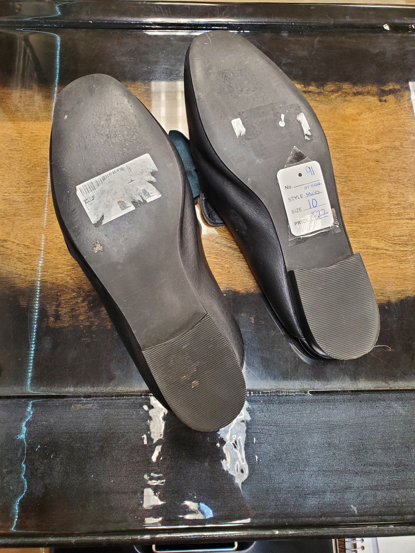 BP Black Mules Size 10 RS 91 - Scarlett's Riverside Boutique