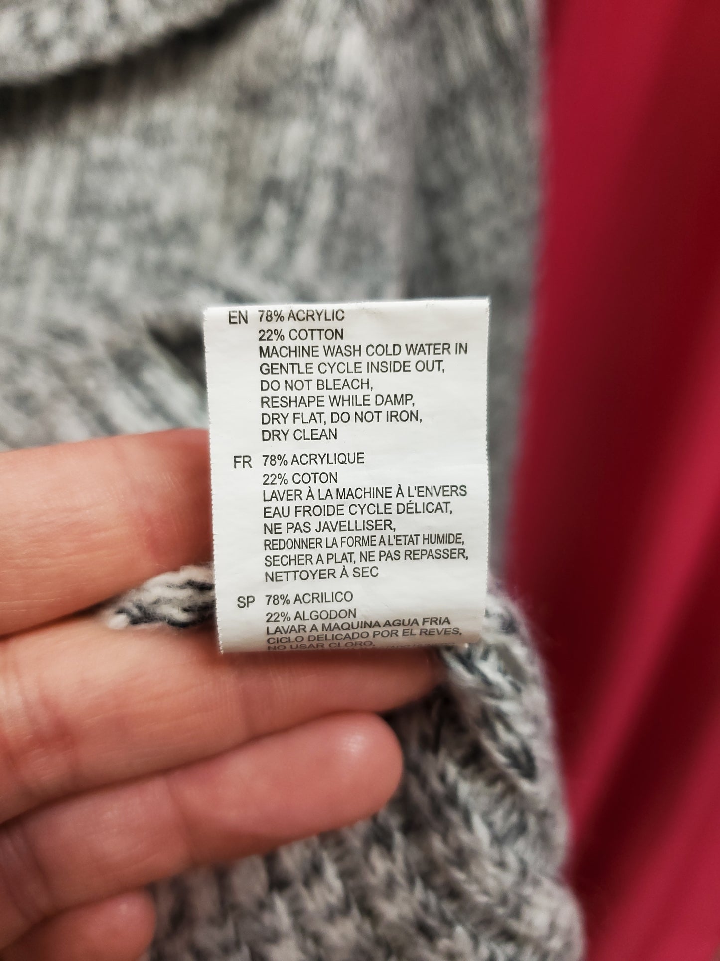 RD Style Grey Sweater. Size M. RS 37 - Scarlett's Riverside Boutique