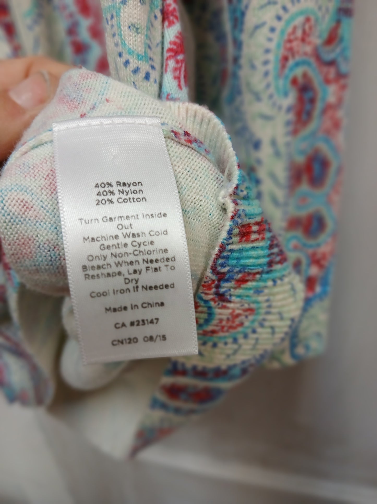 Talbots Long Sleeve Shirt Size Medium RS#6 - Scarlett's Riverside Boutique