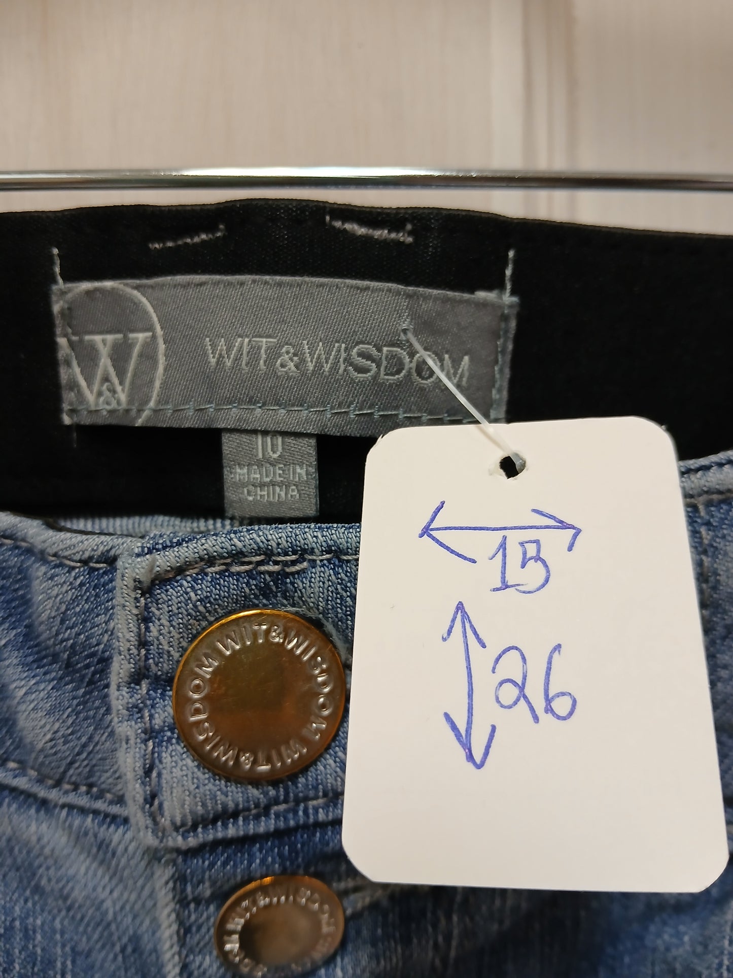 WIT & Wisdom Blue Jeans Size 10 RS 87 - Scarlett's Riverside Boutique