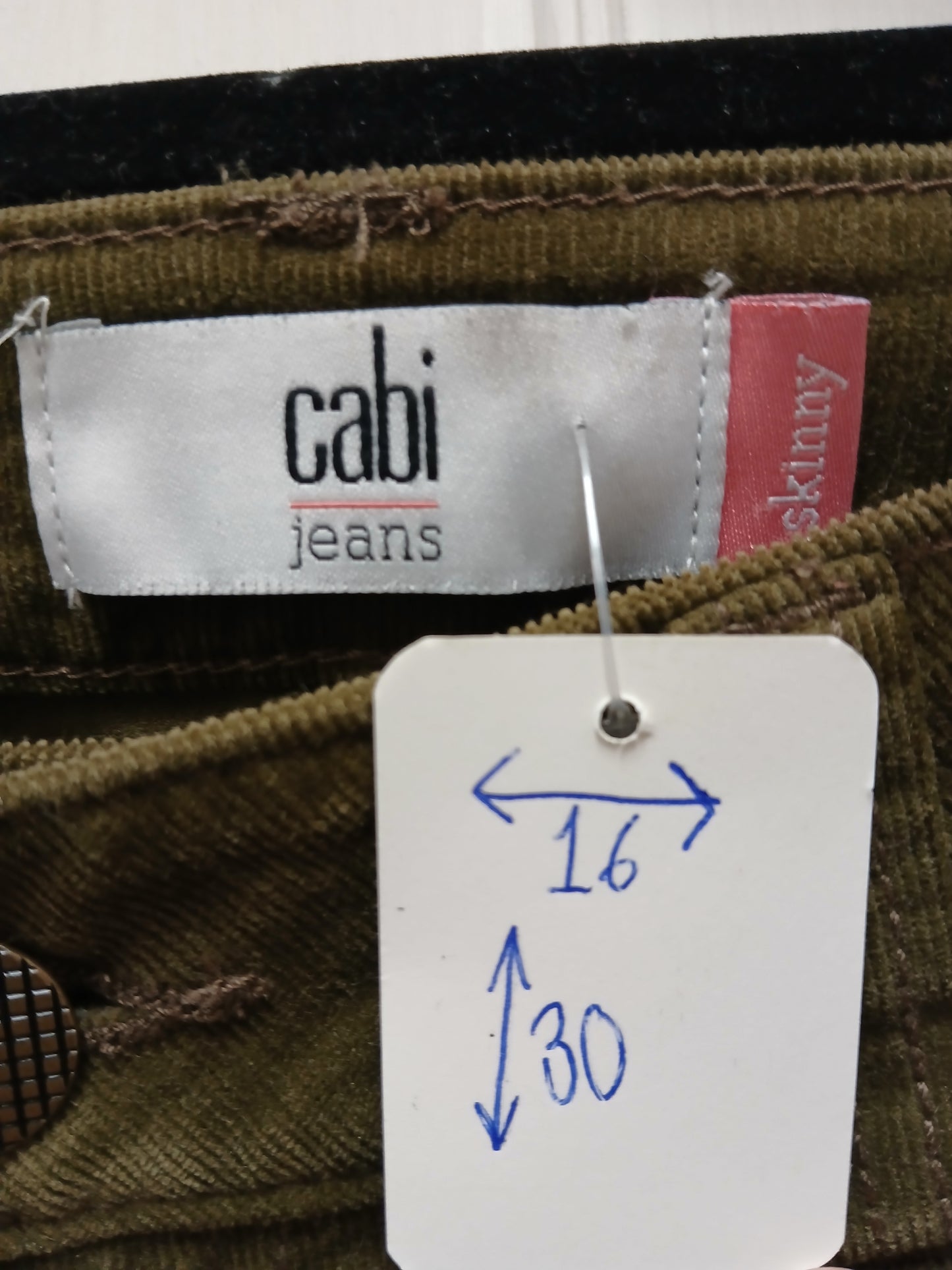 Cabi Olive Jeans Size 6 RS 87 - Scarlett's Riverside Boutique