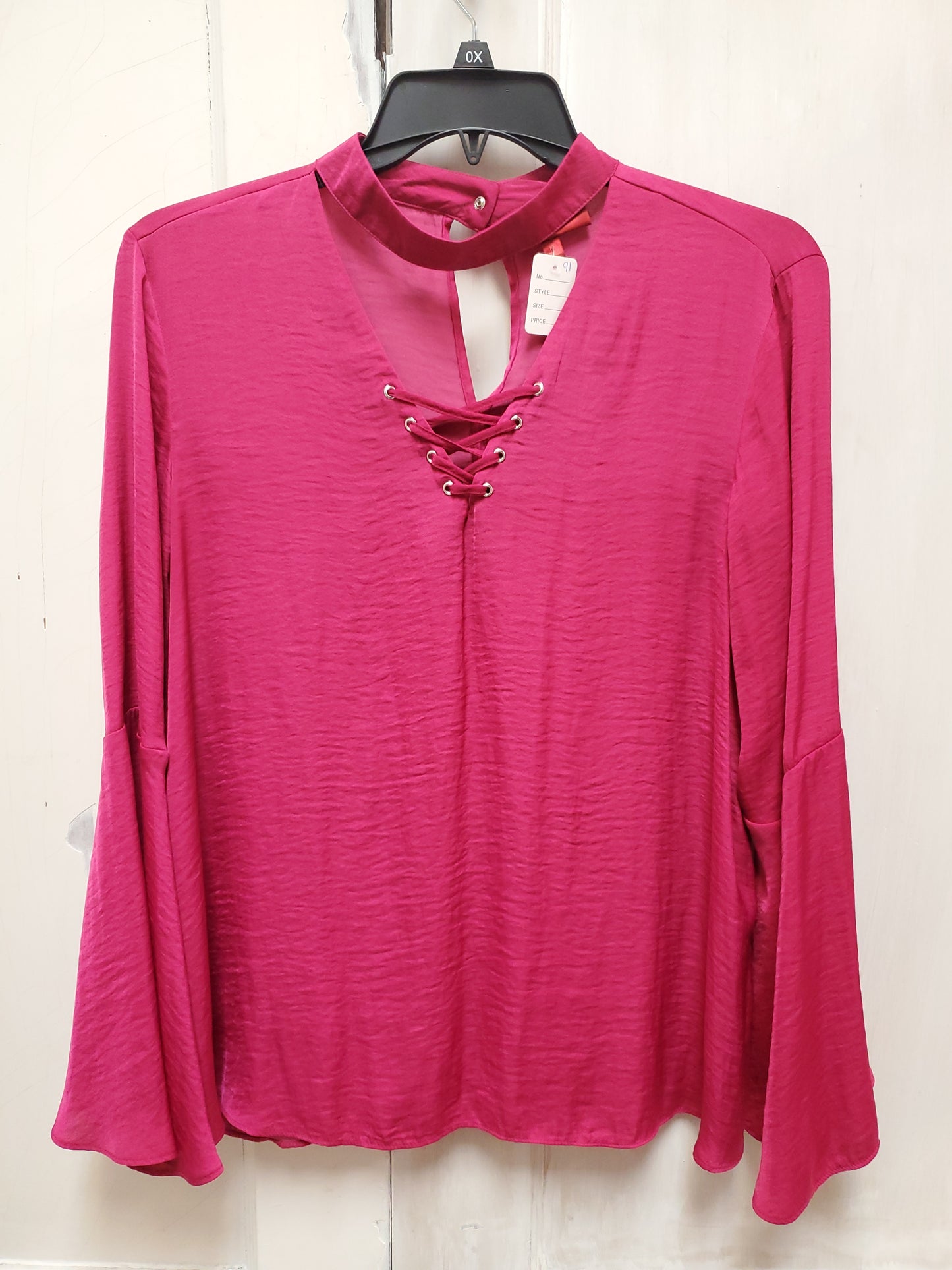 Jennifer Lopez Magenta Pink Blouse. Size XL. RS 91 - Scarlett's Riverside Boutique