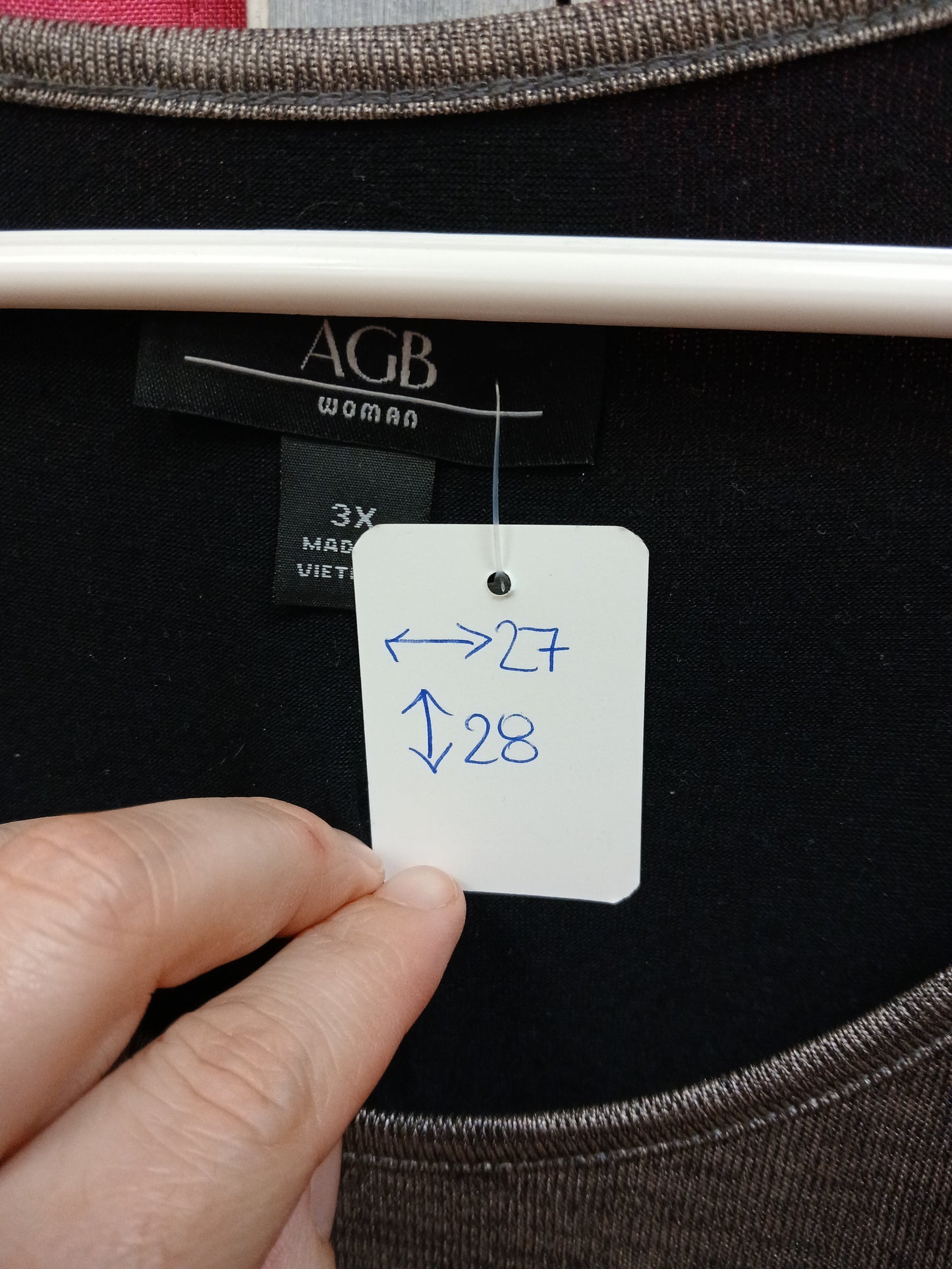 AGB Brown Formal Blouse. Size 3X. RS 68 - Scarlett's Riverside Boutique