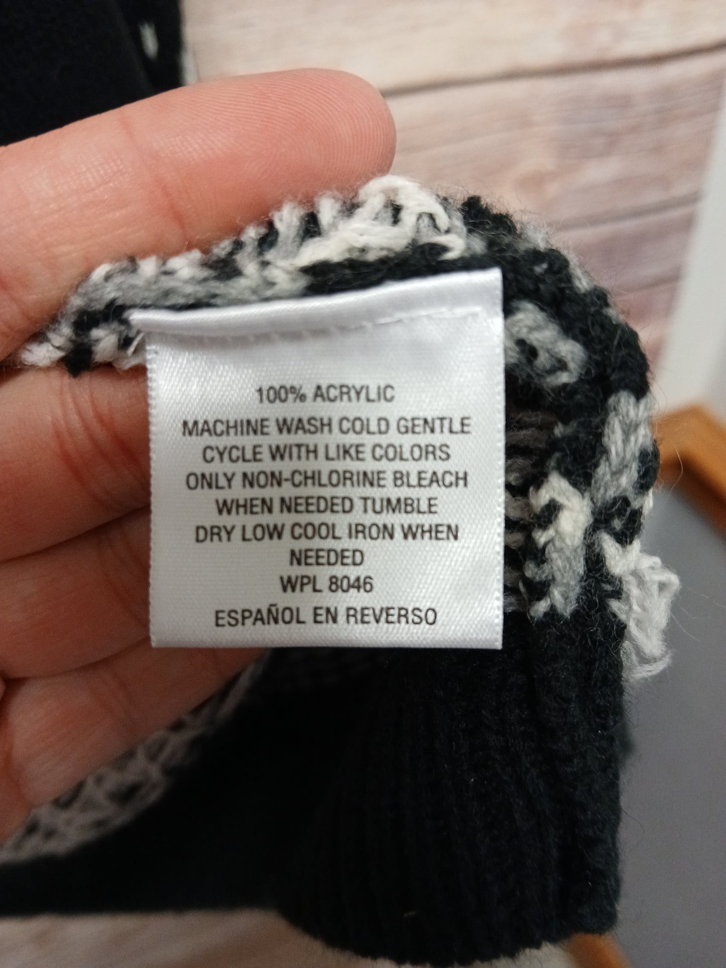 Style & Co Black, White & Grey Sweater Cardigan. Size 3X. RS 68 - Scarlett's Riverside Boutique