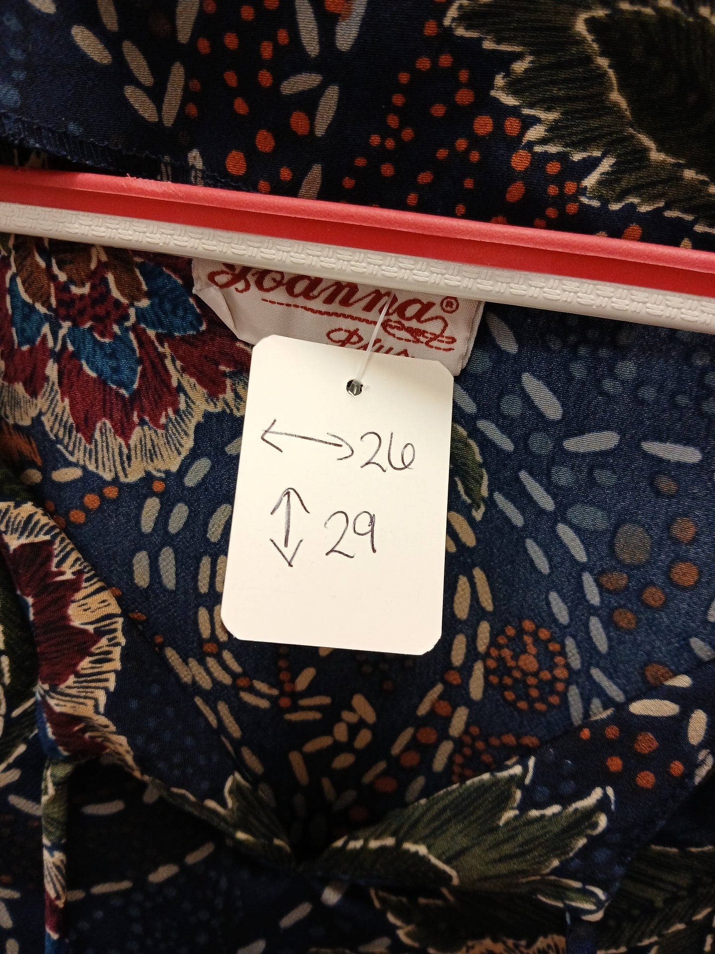 Joanna Plus Navy Floral Blouse. Size 2X. RS 68 - Scarlett's Riverside Boutique