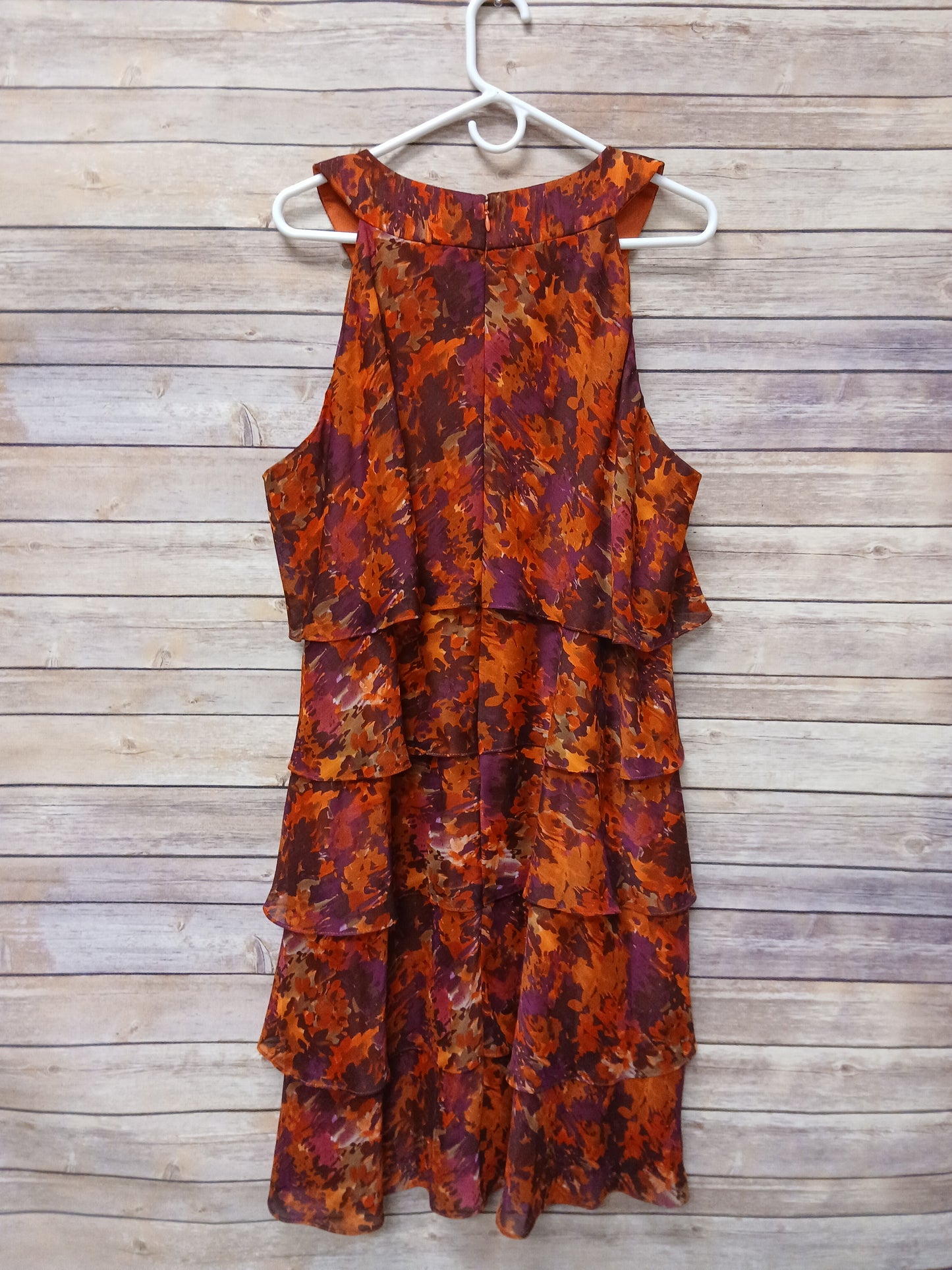 Jessica Howard Pink, Orange, & Purple Ruffle Dress. Size 18W. RS 68 - Scarlett's Riverside Boutique