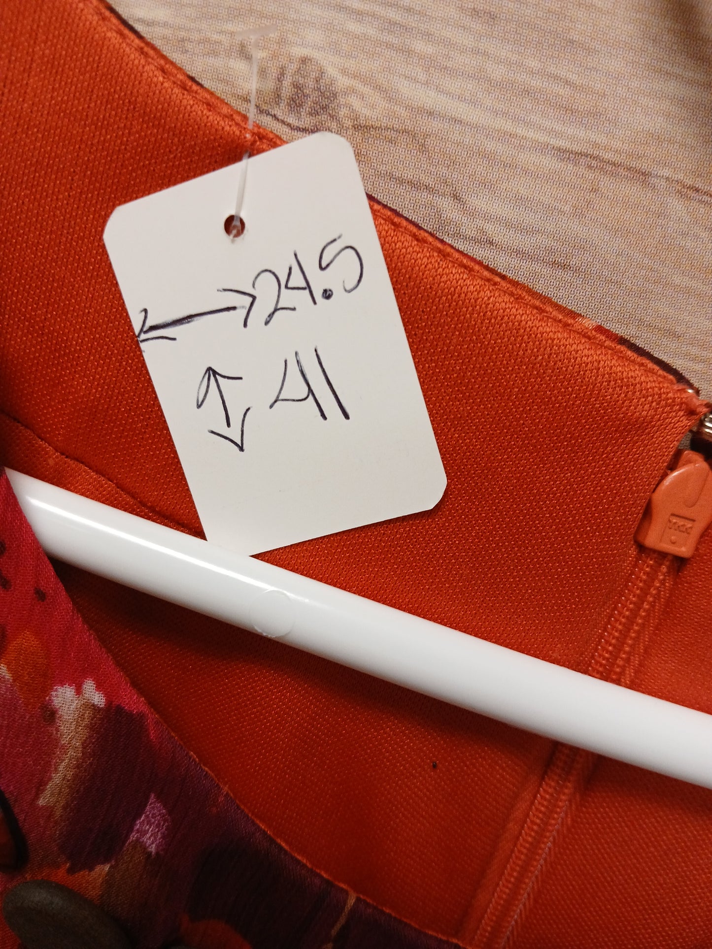 Jessica Howard Pink, Orange, & Purple Ruffle Dress. Size 18W. RS 68 - Scarlett's Riverside Boutique