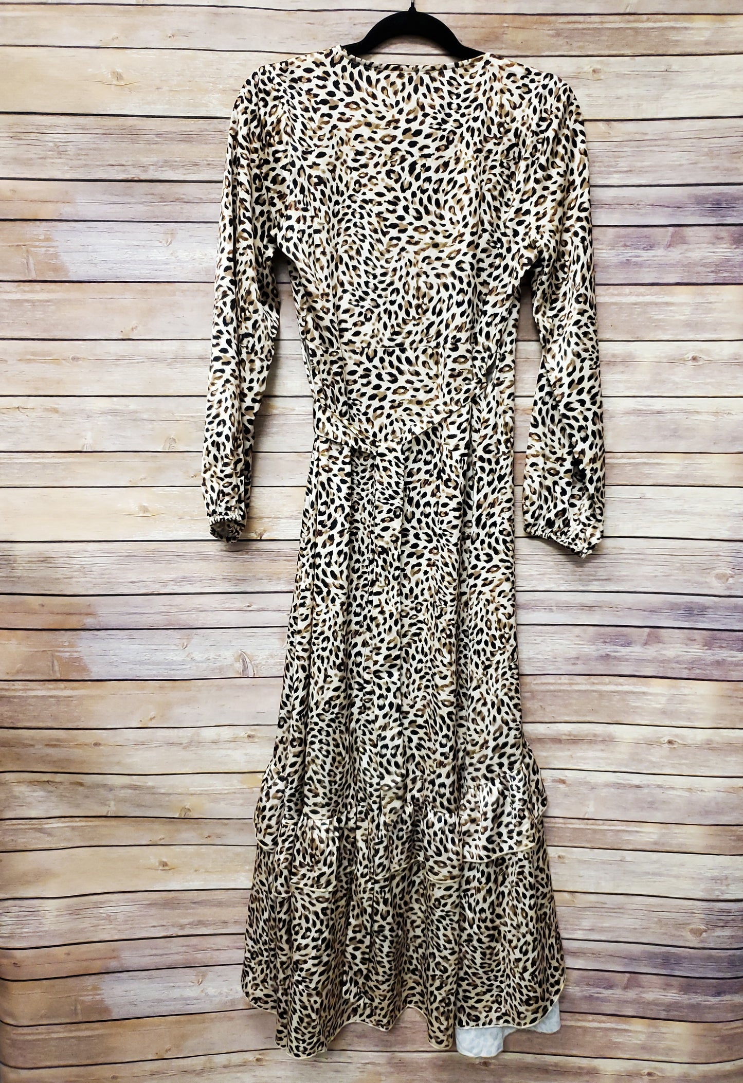Molly Bracken Cheetah Print Wrap Dress. Size S. RS 78 - Scarlett's Riverside Boutique
