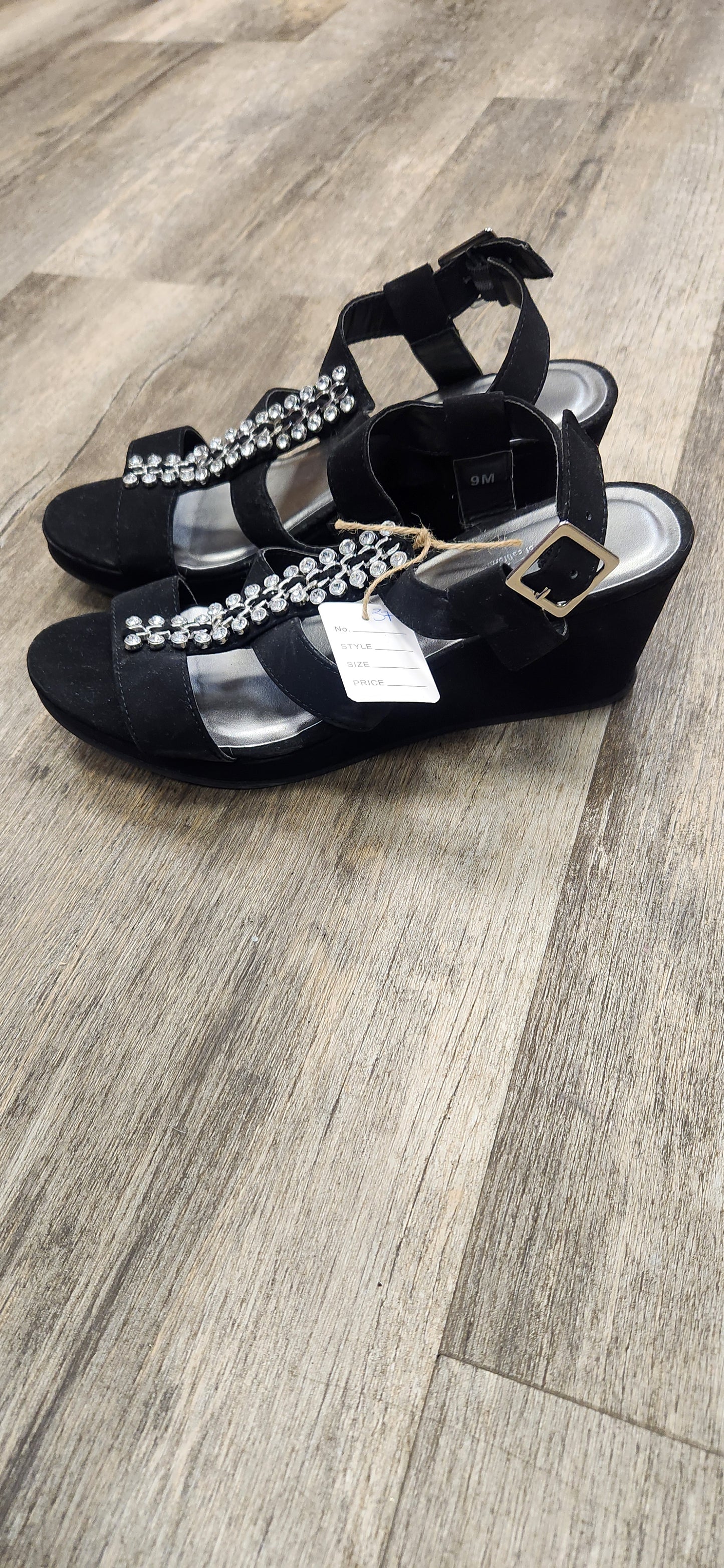 SBICCA Black Wedges RS 37 - Scarlett's Riverside Boutique