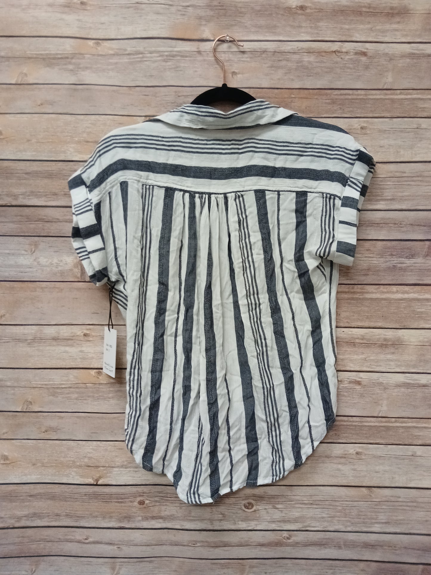 Japra Navy & White Striped Blouse. Size S. RS 99 - Scarlett's Riverside Boutique