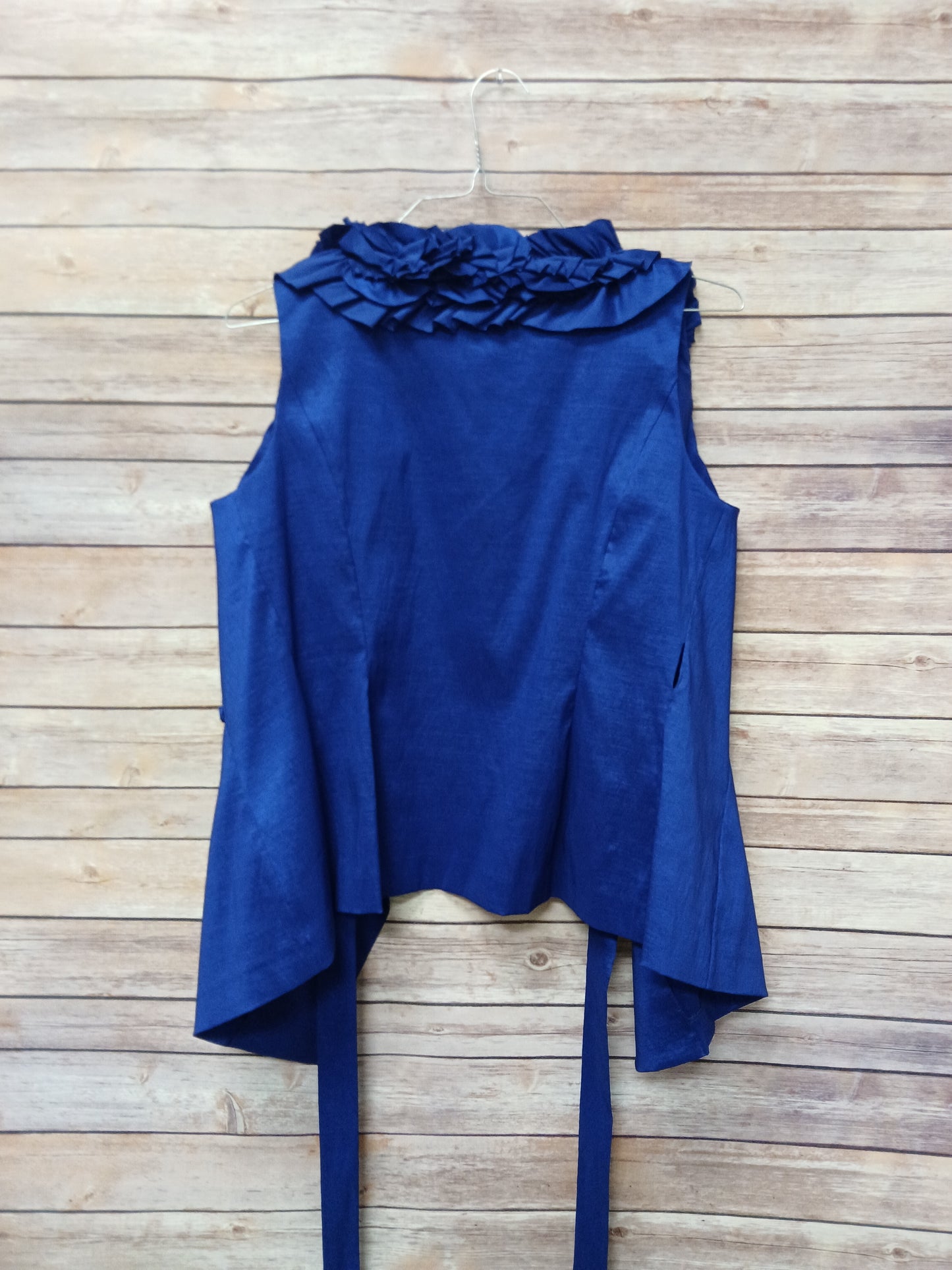 Calvin Klein Purple Blue Wrap Vest. Size M. RS 87 - Scarlett's Riverside Boutique