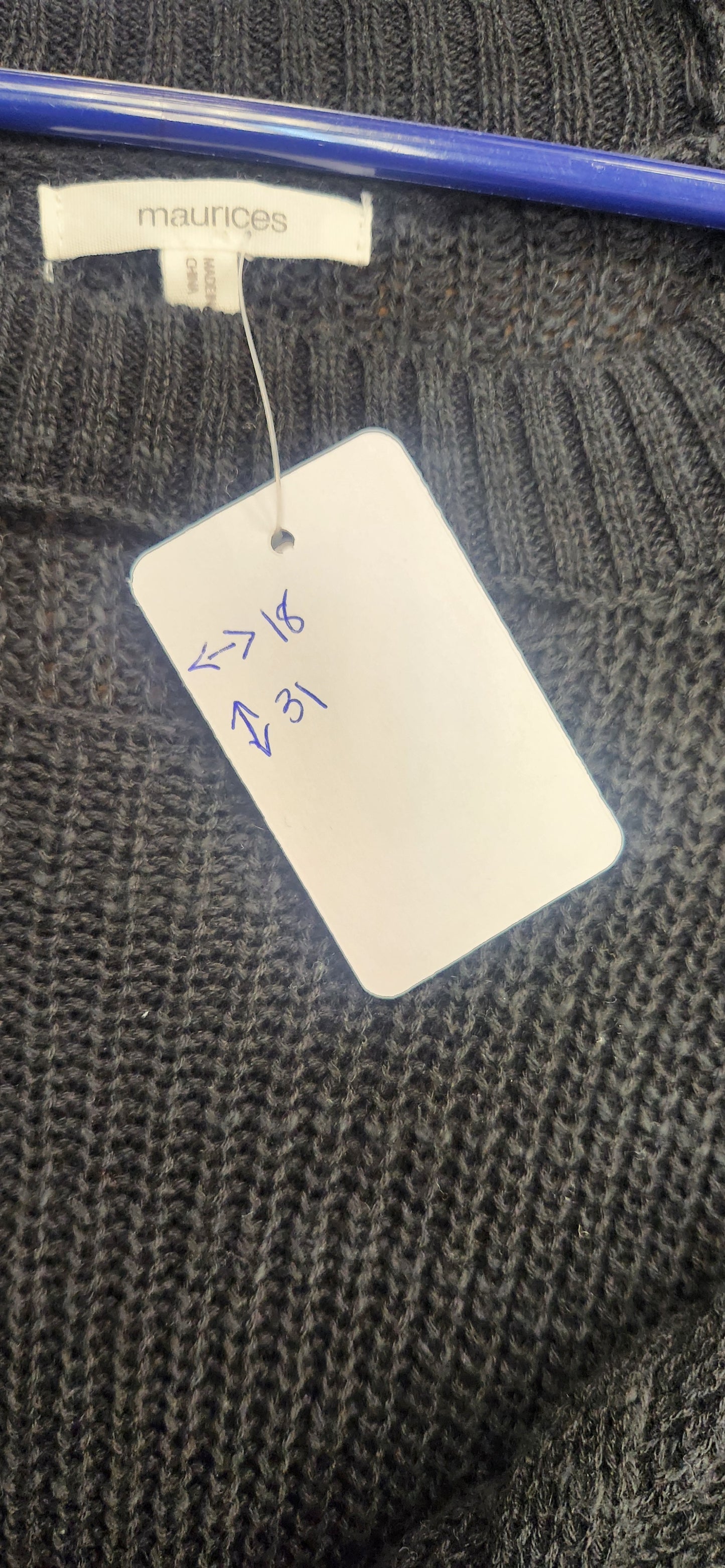 Maurice's Black Peek-A-Boo Sweater Size M RS 25