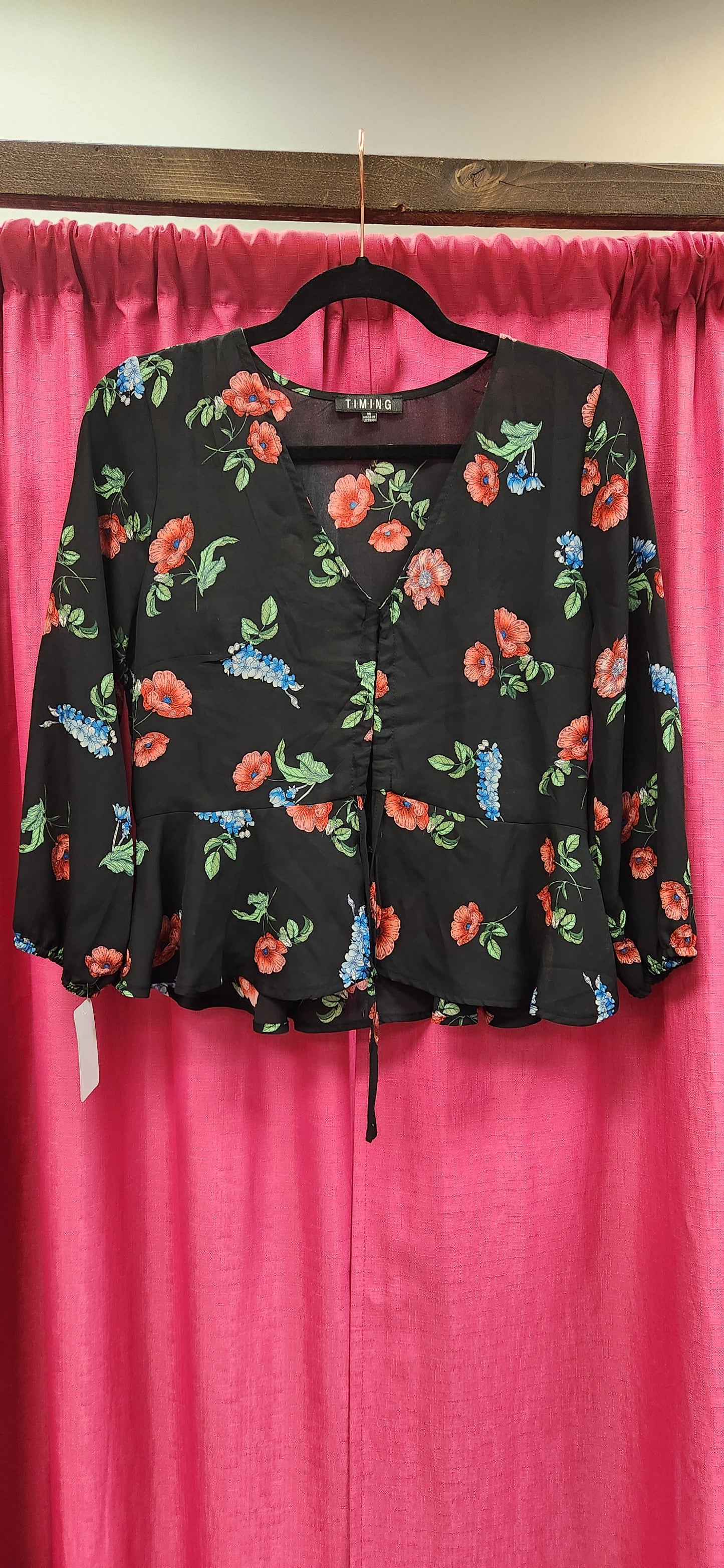 Timing Floral Blouse Size M RS 99