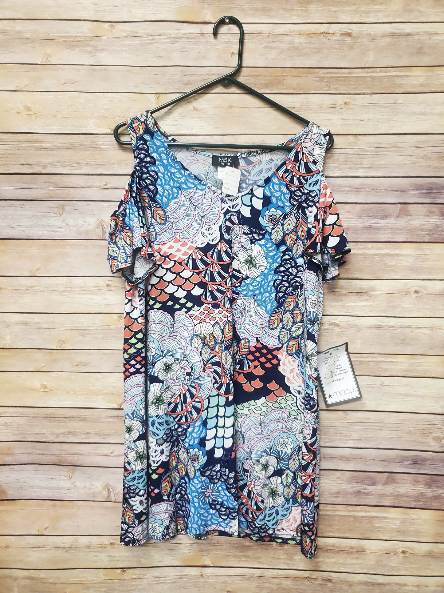 MSK Petite Multi Color Floral Dress. Size XL. RS 2.