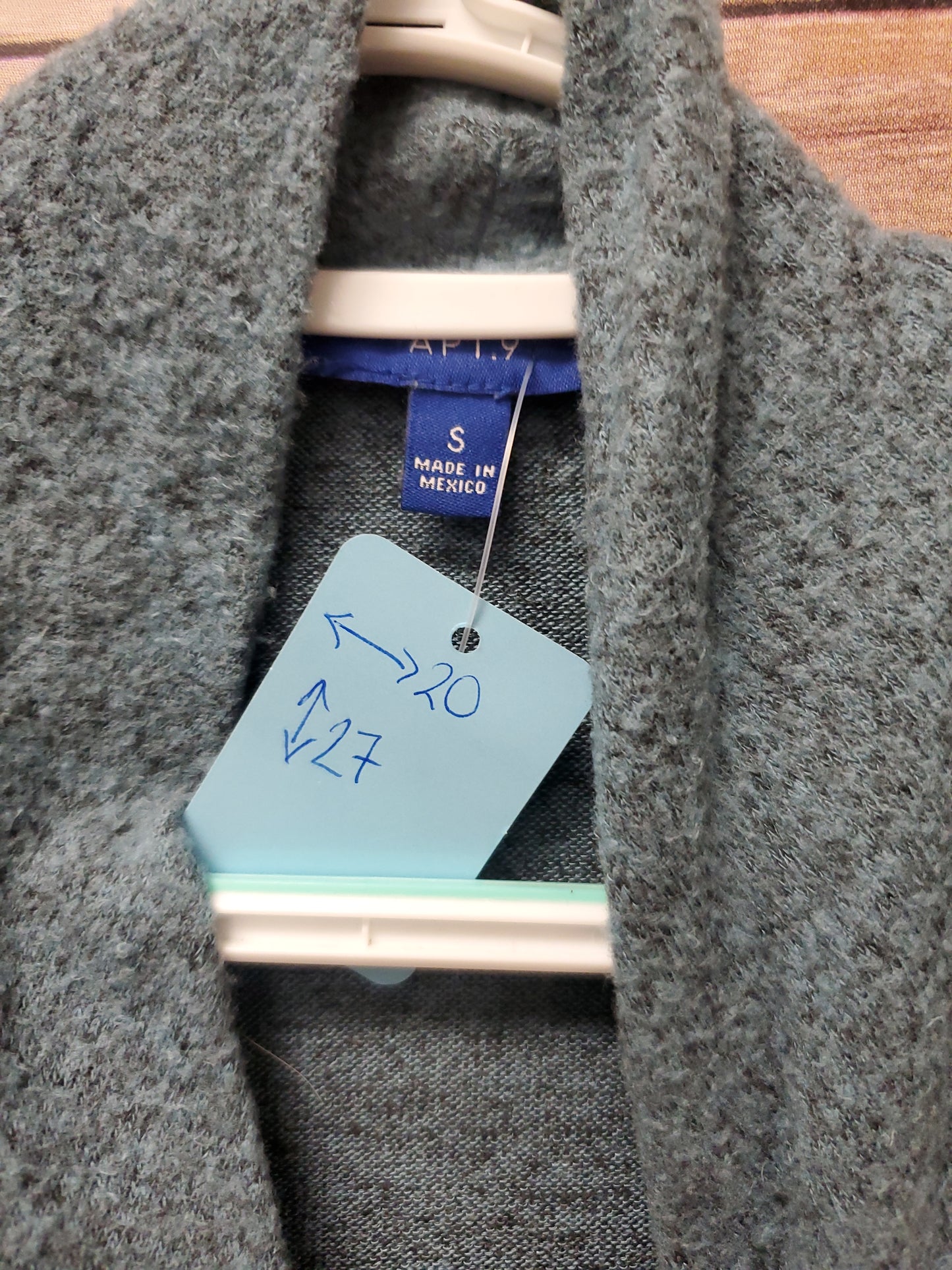 Apt. 9 Teal Cardigan Size S #73