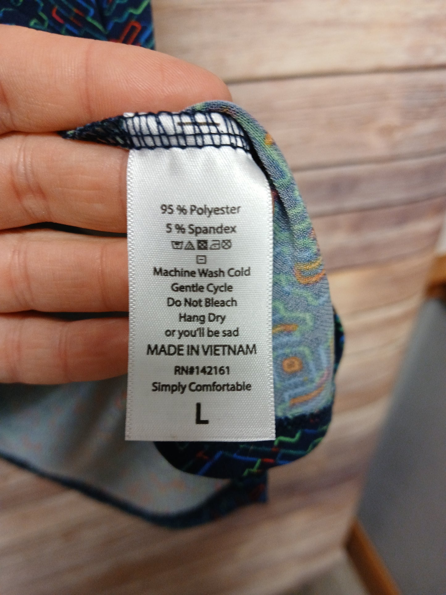 Lularoe Navy w/ multi design Blouse. Size 2x-3x. RS 68