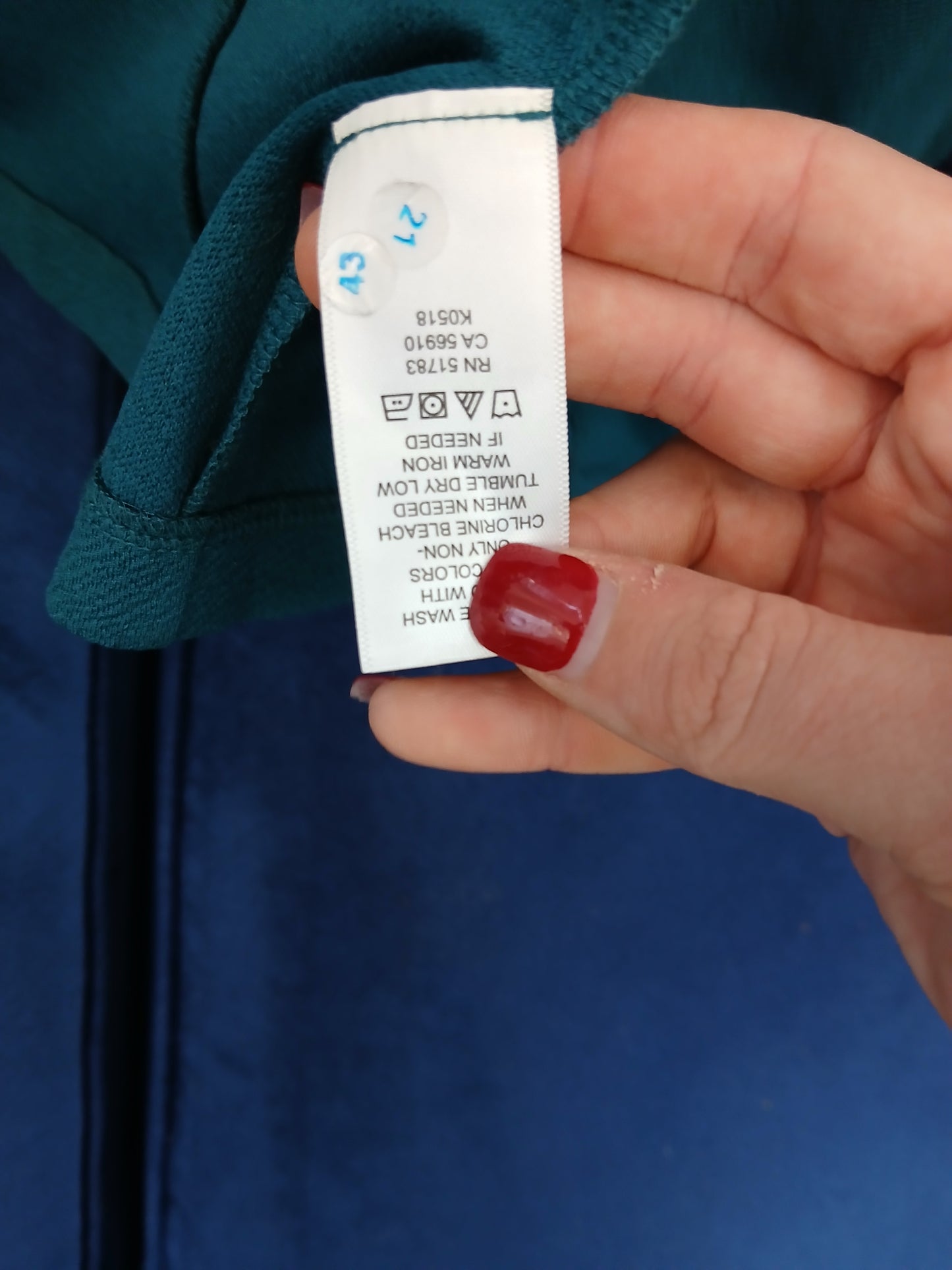 Maurices Teal Blazer Size M RS98