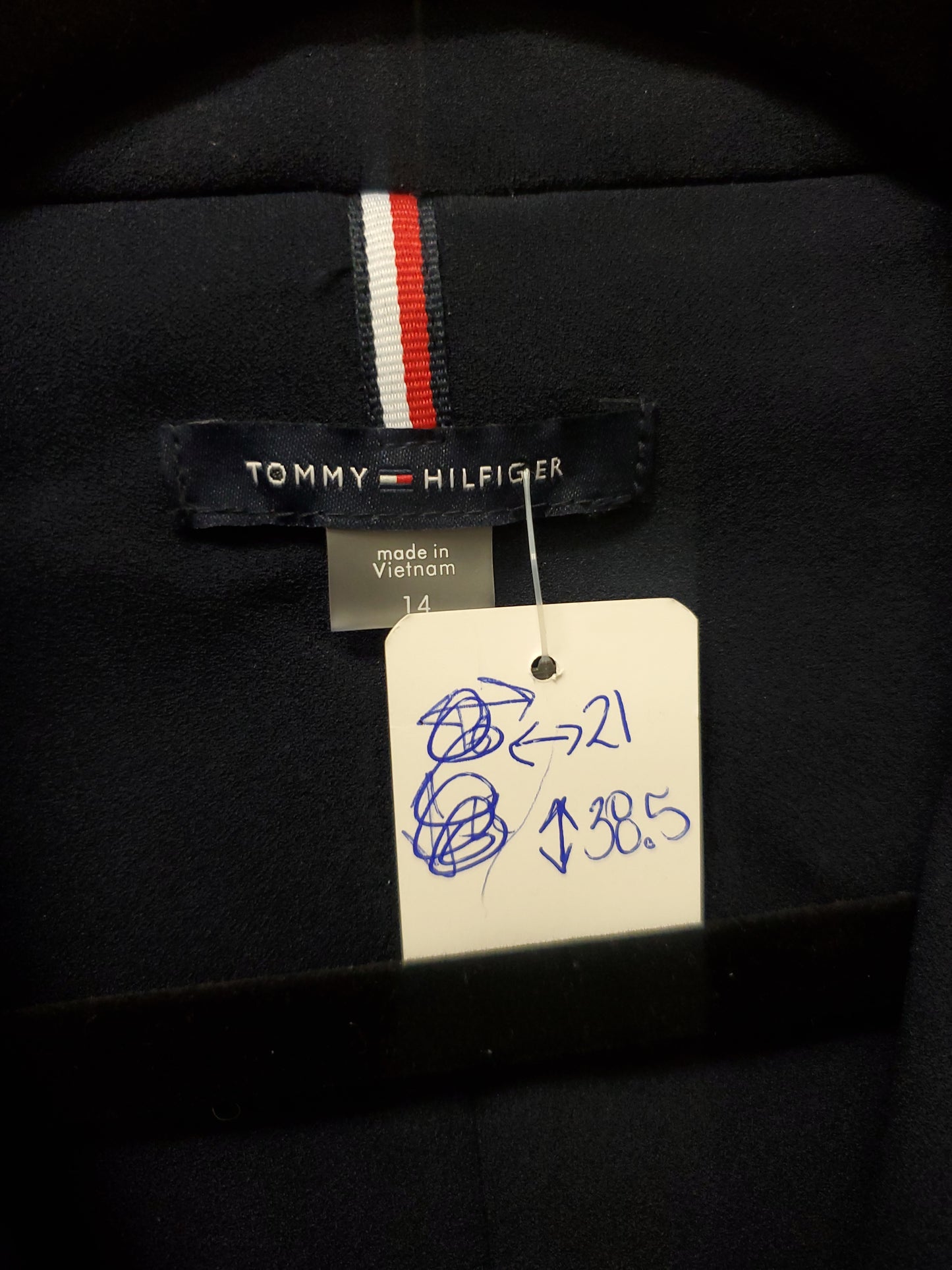 Tommy Hilfiger Navy Dress. Size 14. NWT. RS 2.