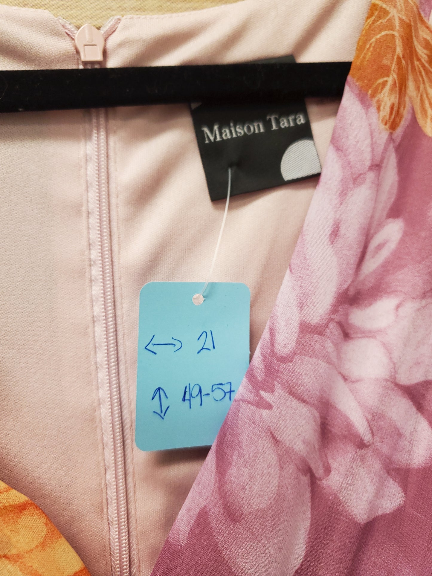 Maison Tara Purple Floral Wrap Dress. Size 12. NWT. #50