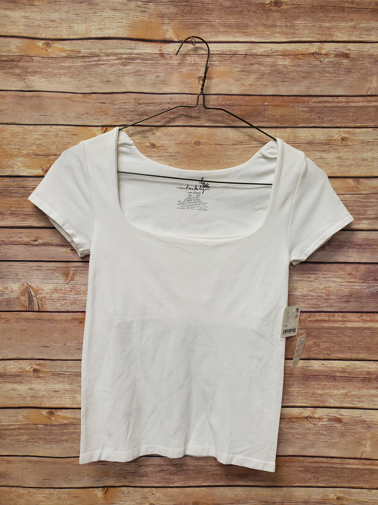 Free People White Crop Tshirt. Size XS/S. #97