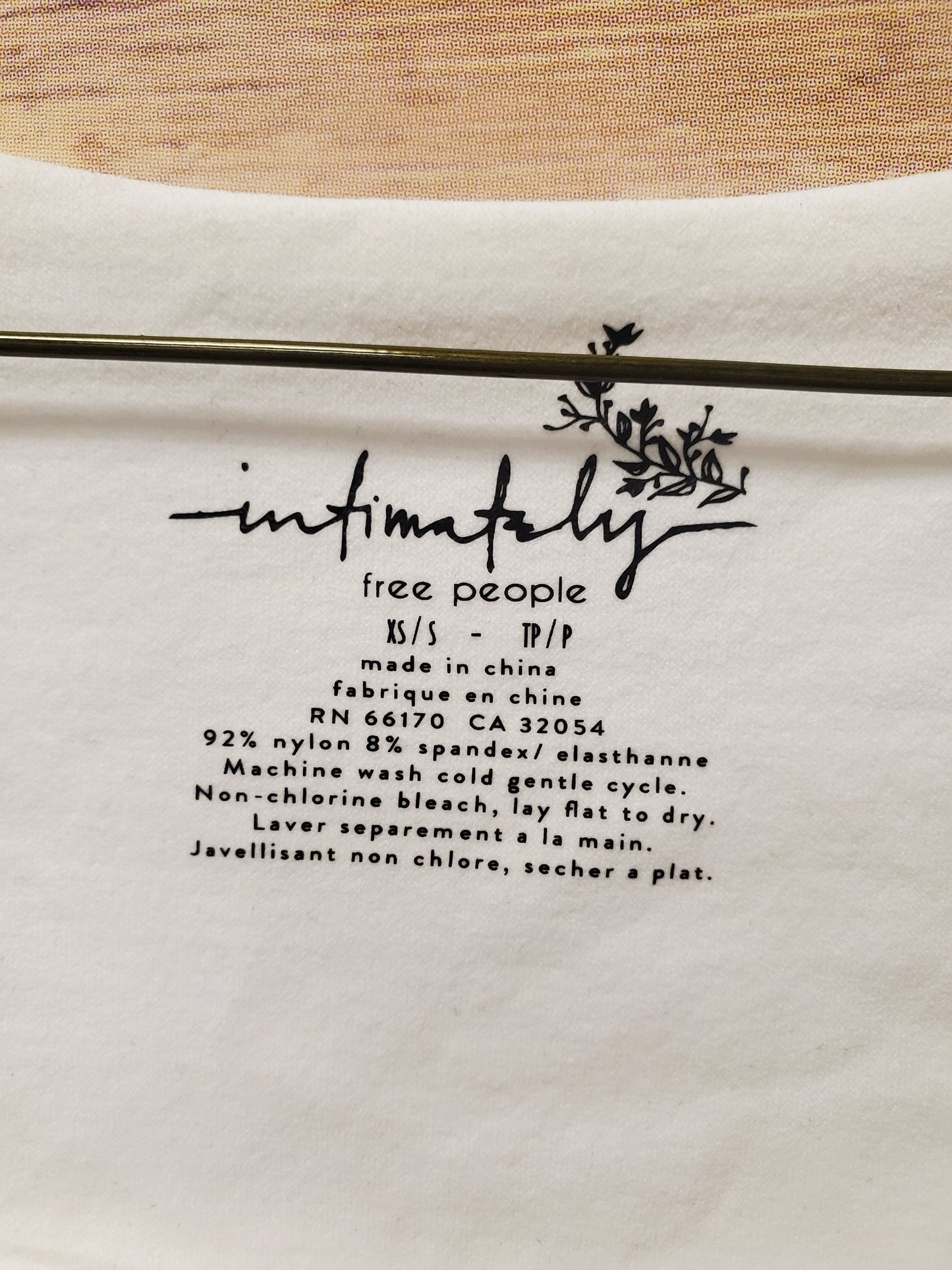 Free People White Crop Tshirt. Size XS/S. #97