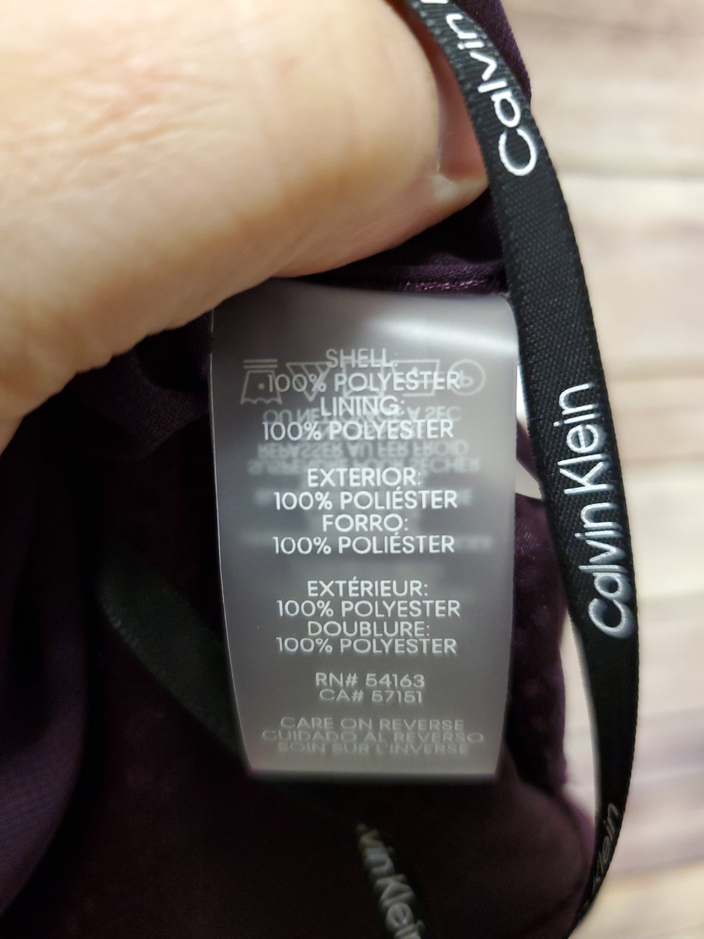 Calvin Klein Purple/Eggplant Blouse. Size XL. NWT. #97