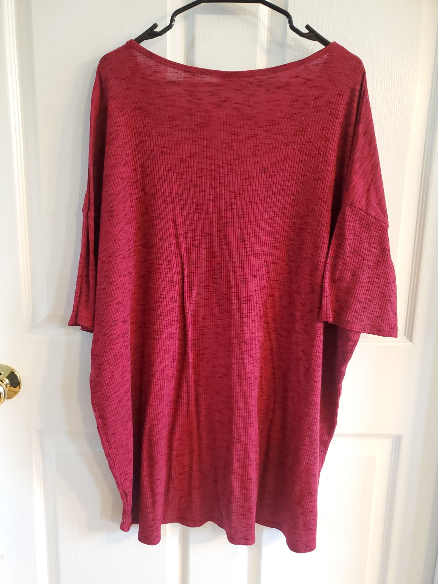 Lularoe Burgundy Knitted Blouse. Size 2XL. #68