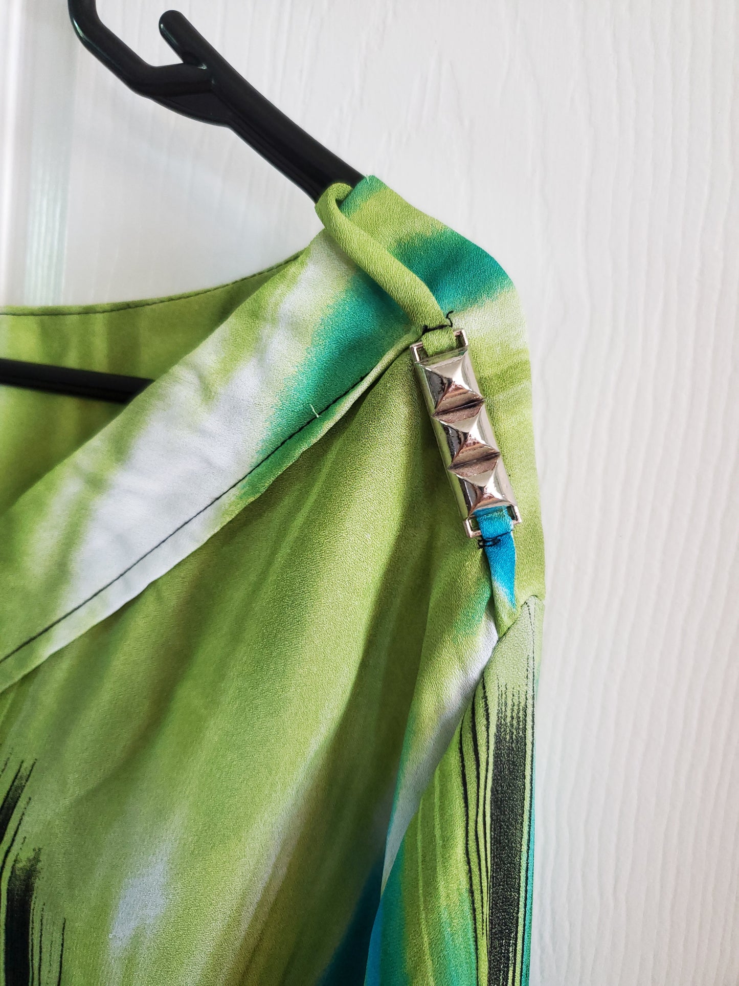Cato Blue & Green Blouse. Size 3XL. #68
