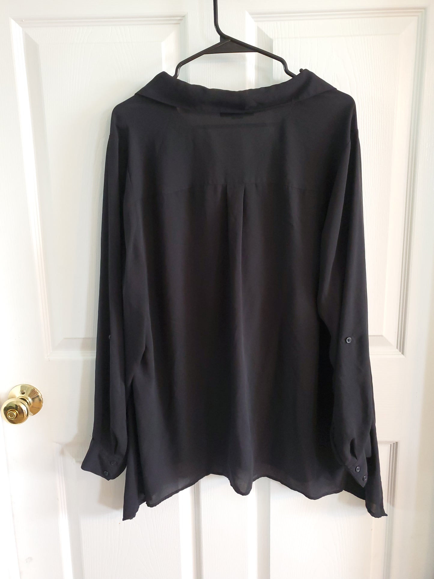 Style & Co. Black Studded Blouse. Size 2XL. #68