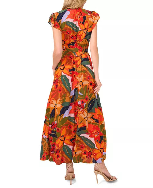 CeCe
Women's Short Sleeve Wrap Front Maxi Dress. #97