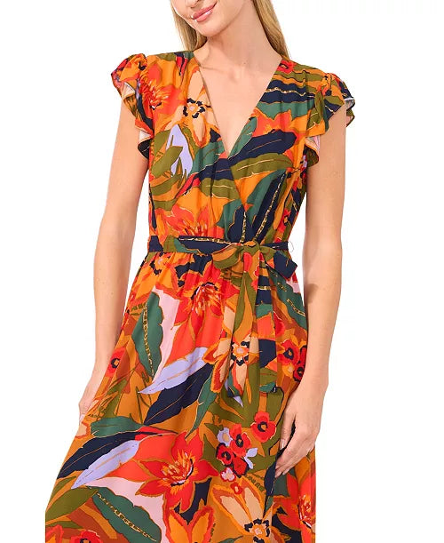 CeCe
Women's Short Sleeve Wrap Front Maxi Dress. #97