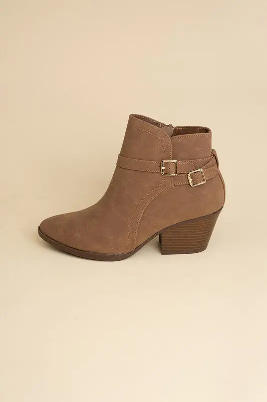 Nadine Ankle Buckle Boots - Scarlett's Riverside Boutique