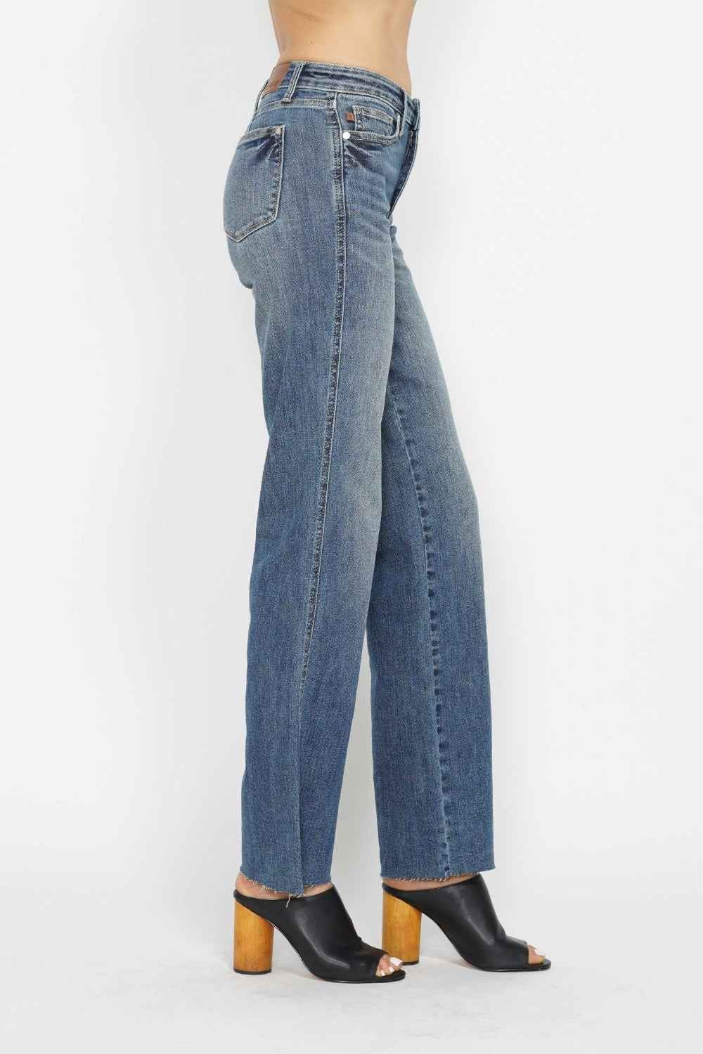 Judy Blue Full Size Tummy Control Straight Jeans - Scarlett's Riverside Boutique