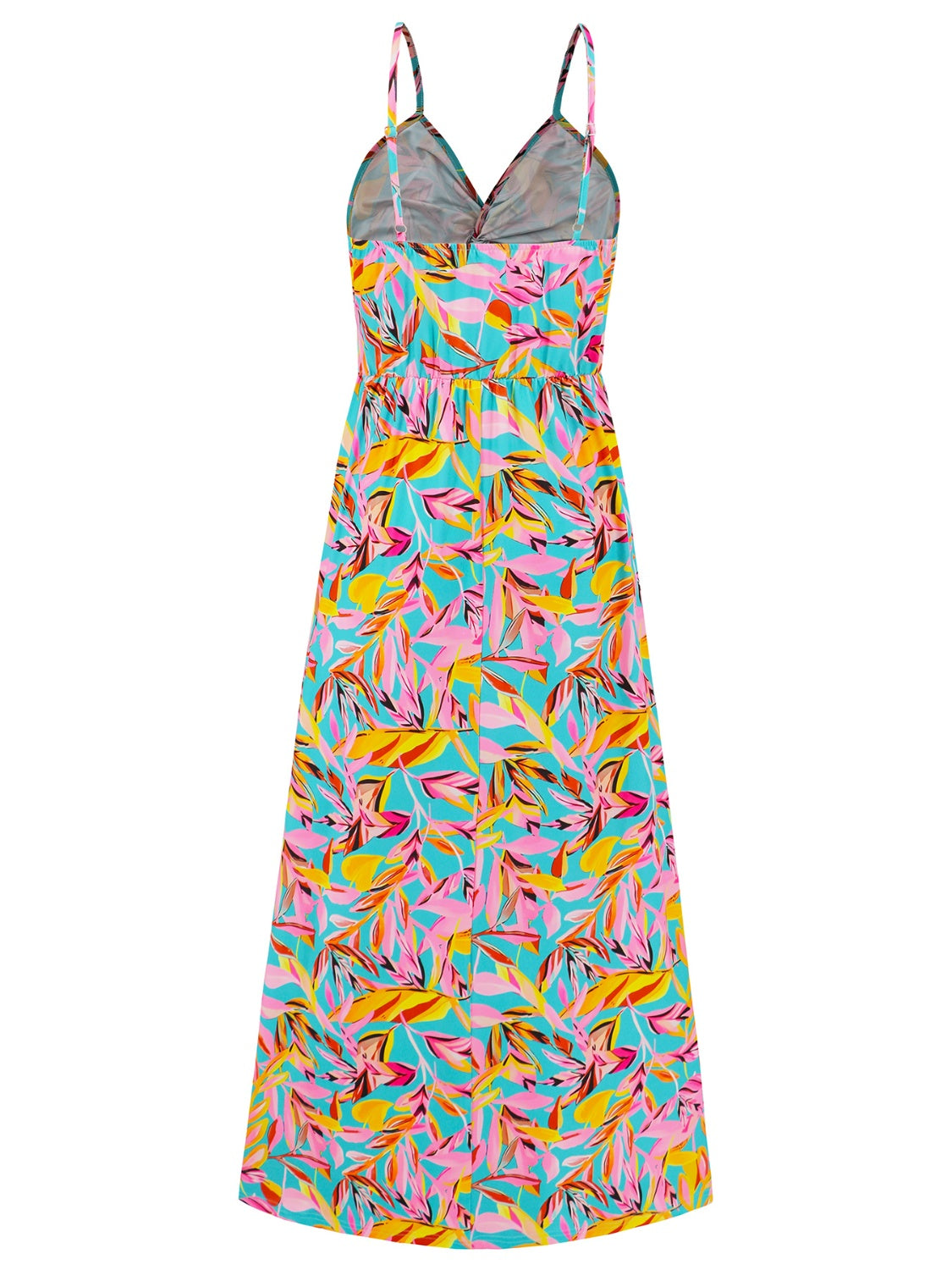Twisted Printed V-Neck Cami Dress - Scarlett's Riverside Boutique
