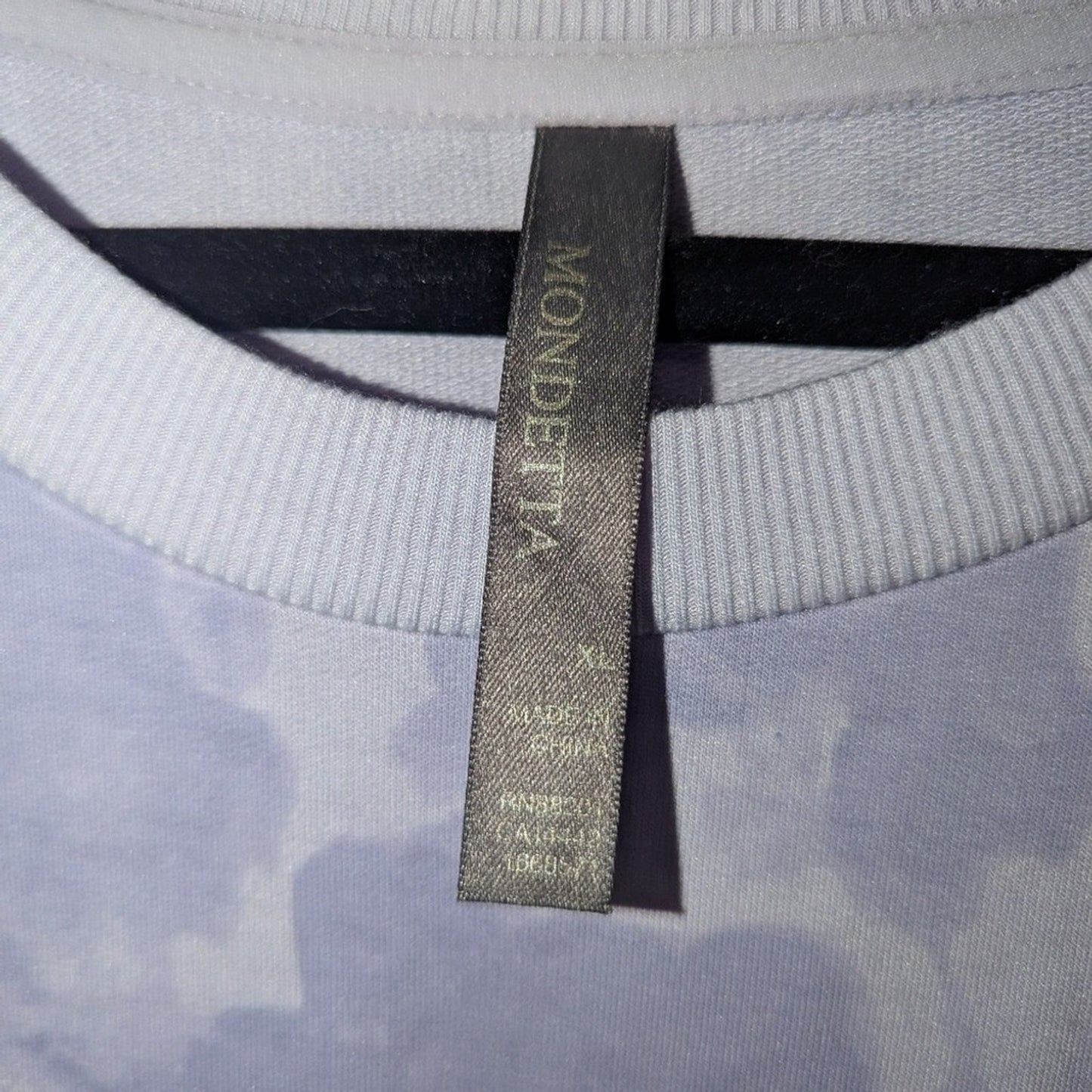 Women's Lavender Tie-Dye Crewneck Sweatshirt Size XL Soft Casual Lounge Pullover