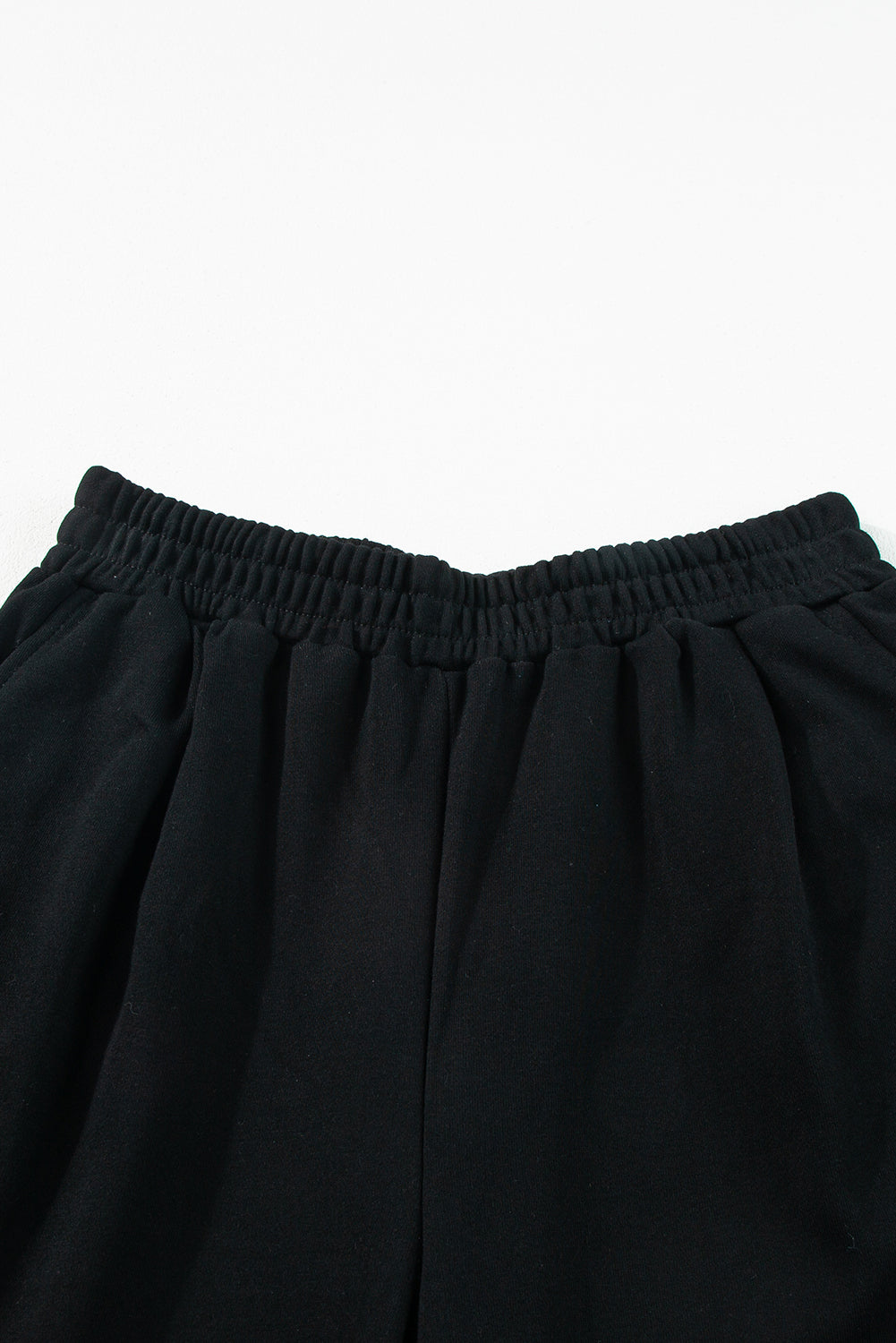 Black Crop Top and Wide Leg Pants Two Piece Set - Scarlett's Riverside Boutique