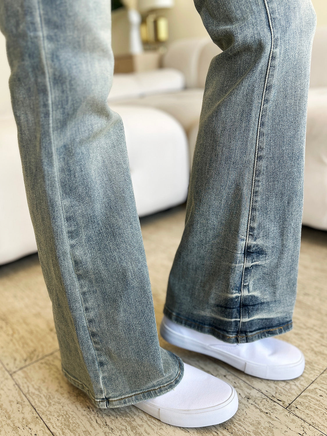 Judy Blue Full Size Mid Rise Flare Jeans, 32" and 32.5" inseam - Scarlett's Riverside Boutique