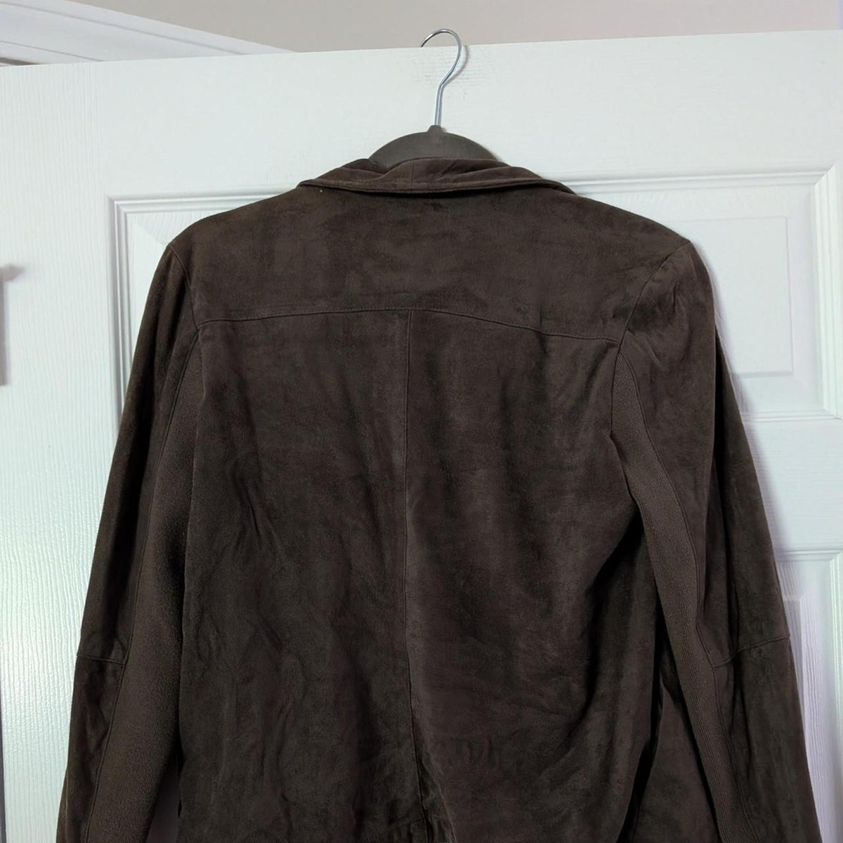 Green suede blazer by BB Dakota