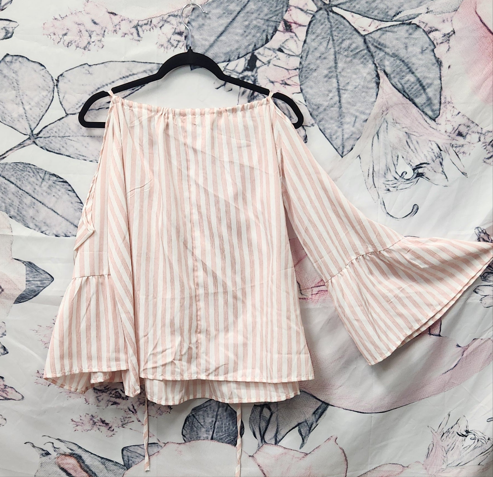 Rose Striped Blouse - Scarlett's Riverside Boutique