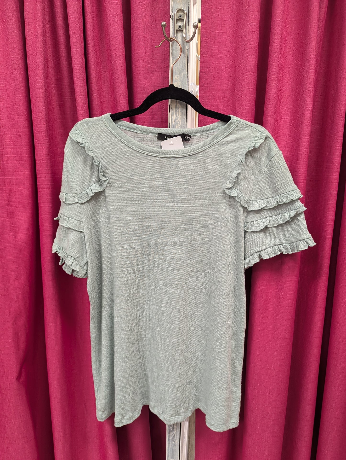 Sage ruffle sleeve top - Scarlett's Riverside Boutique