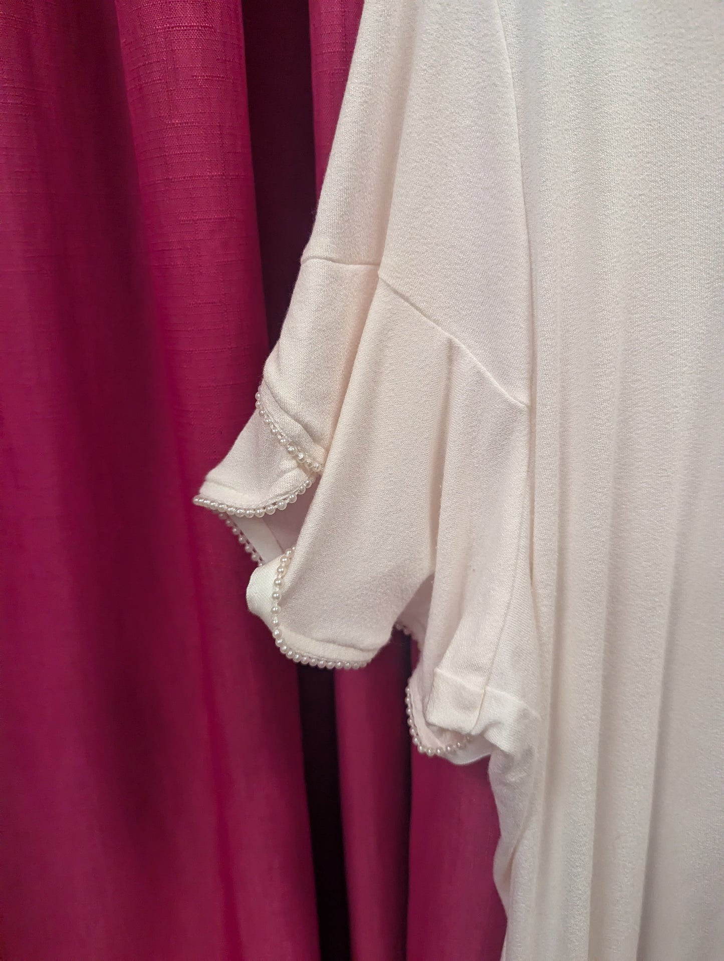 Pearl Trimmed Blouse RS 99 - Scarlett's Riverside Boutique