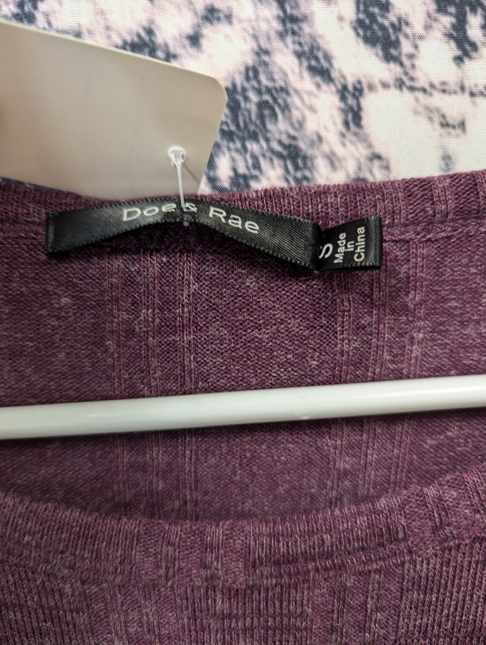 Doe & Rae purple long sleeve top. Size S. RS 80 - Scarlett's Riverside Boutique