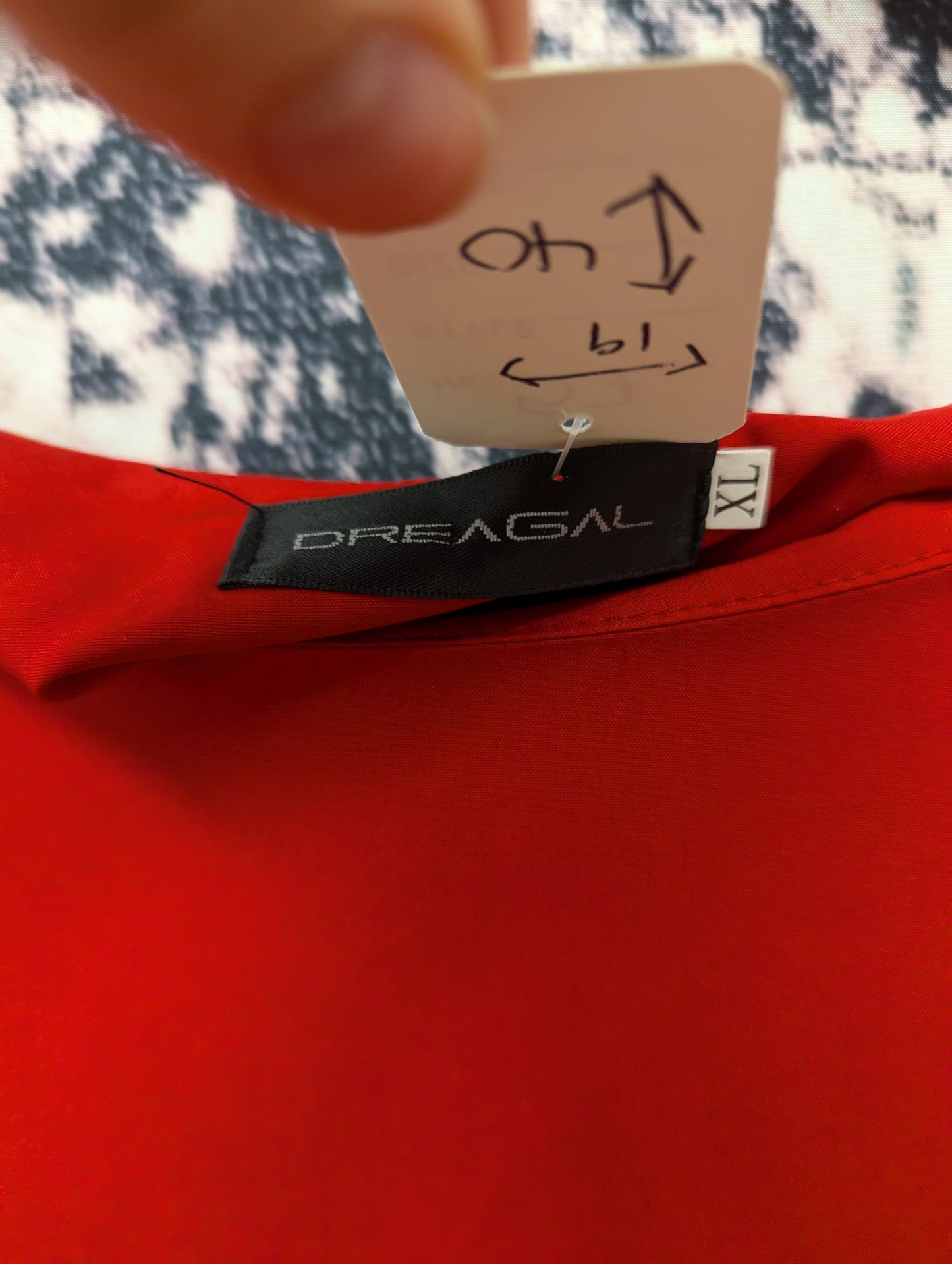 Red midi dress size XL RS 57 - Scarlett's Riverside Boutique