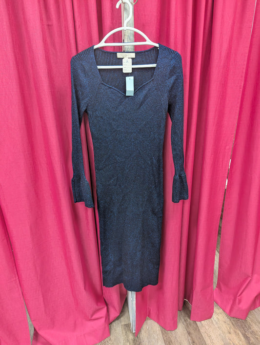 Loft blue shimmer sweater dress. Size L. RS 29. - Scarlett's Riverside Boutique