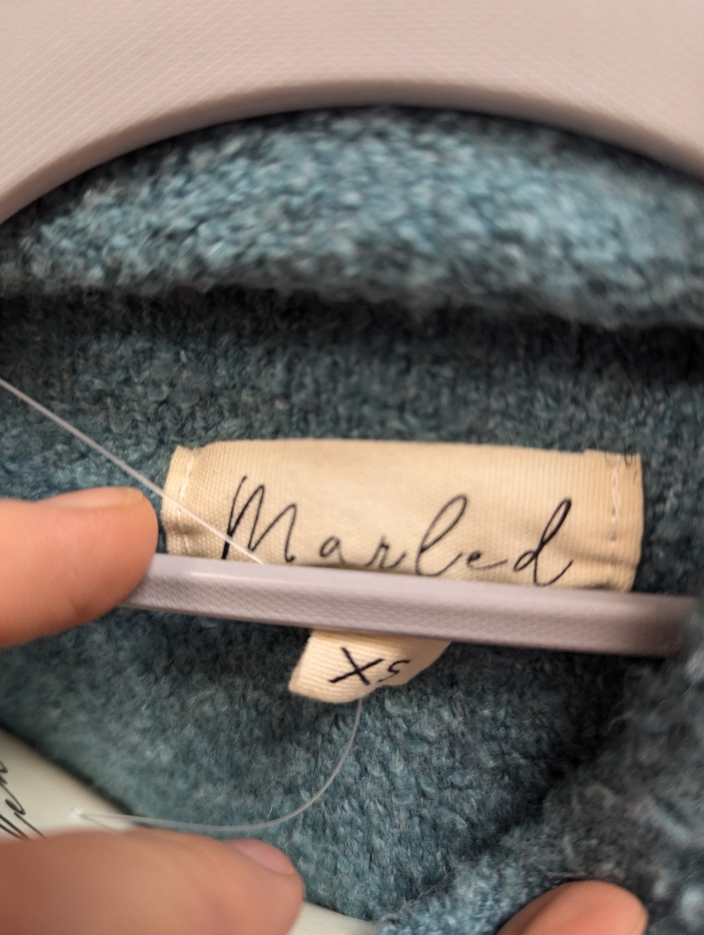 Marled light blue/grey sweater. Size XS - Scarlett's Riverside Boutique