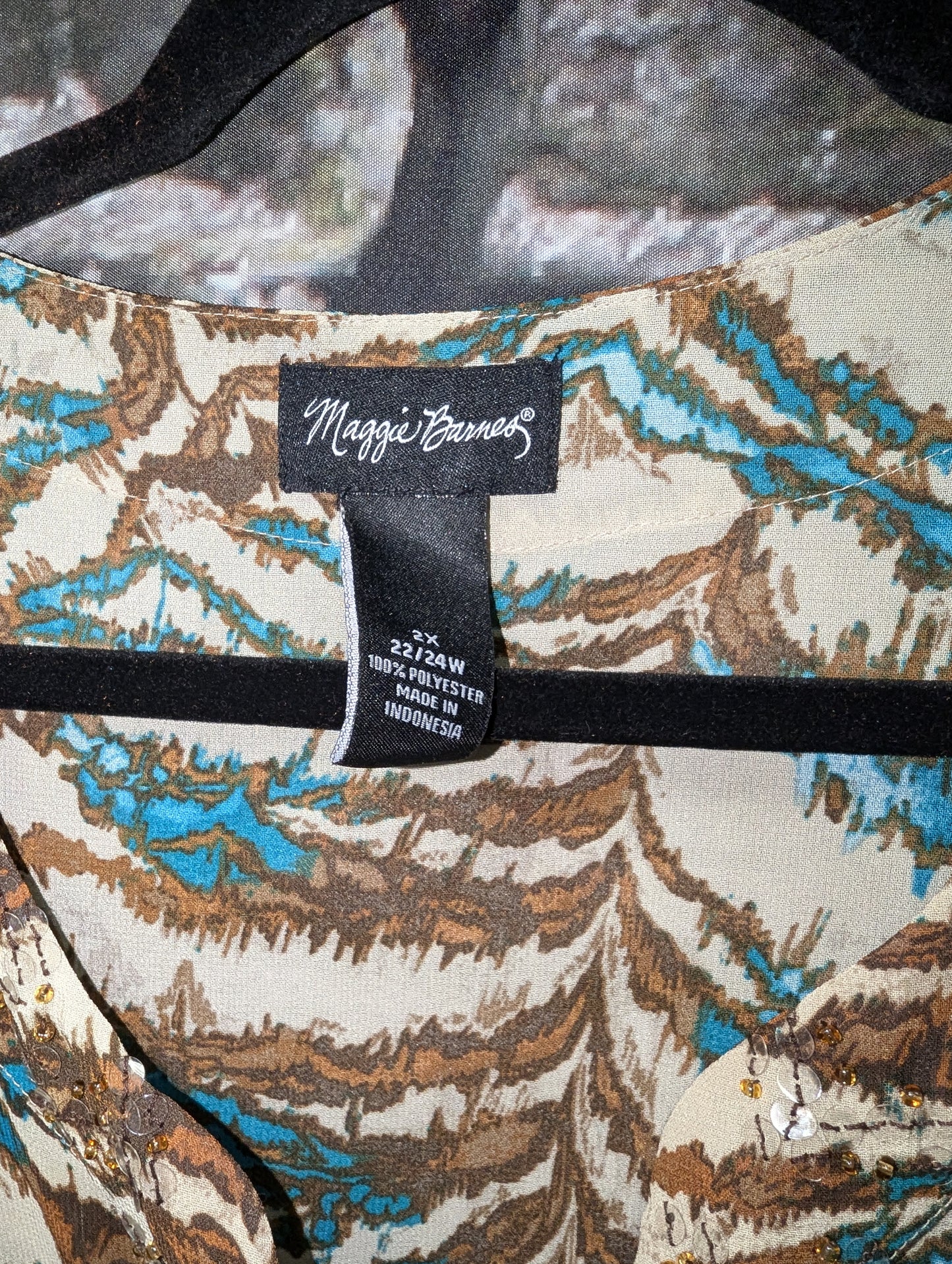 Maggie's Barnes 2xl printed top. - Scarlett's Riverside Boutique