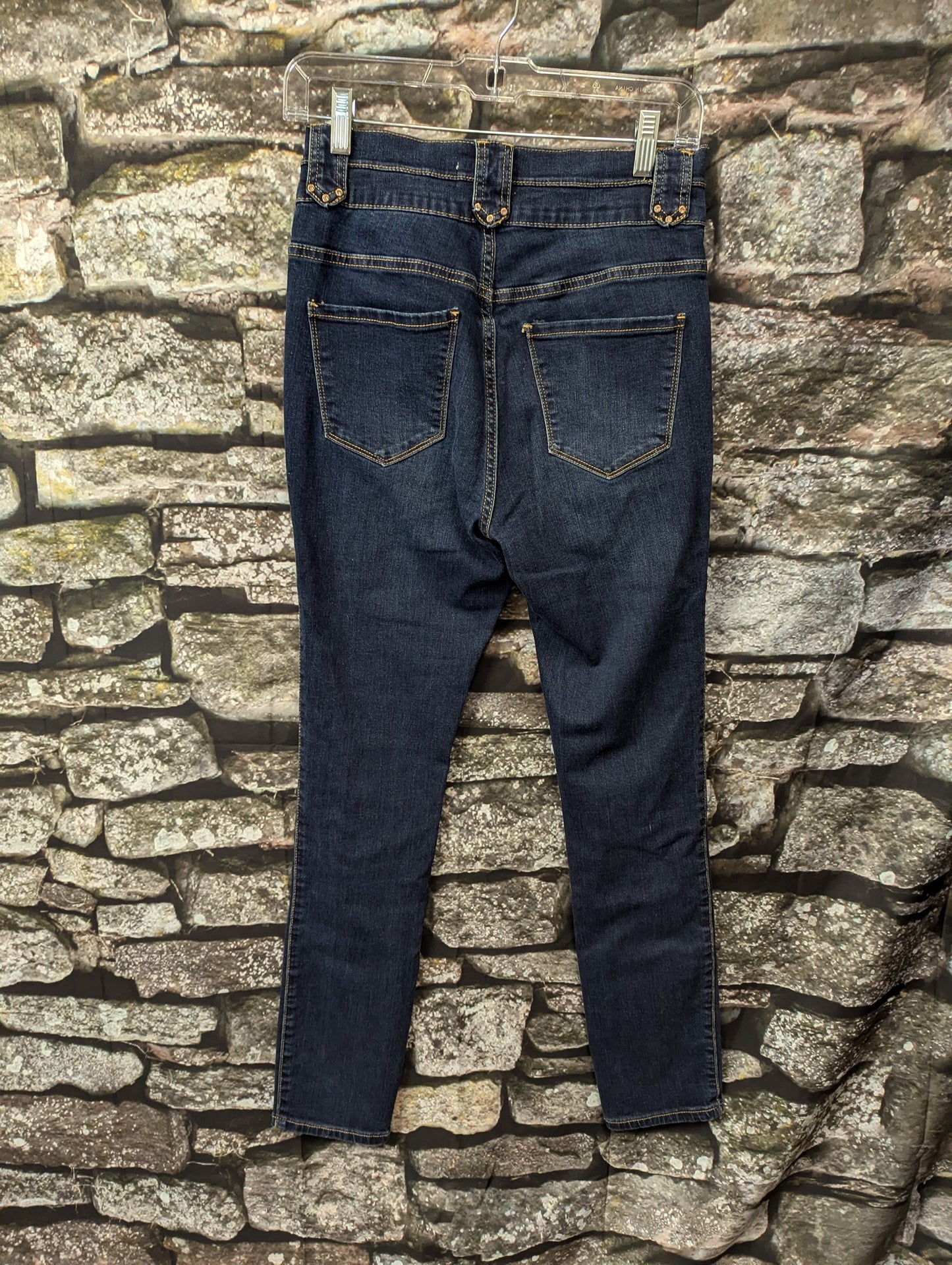 Rhinestone accent straight leg jeans. Size 7. RS 86 - Scarlett's Riverside Boutique