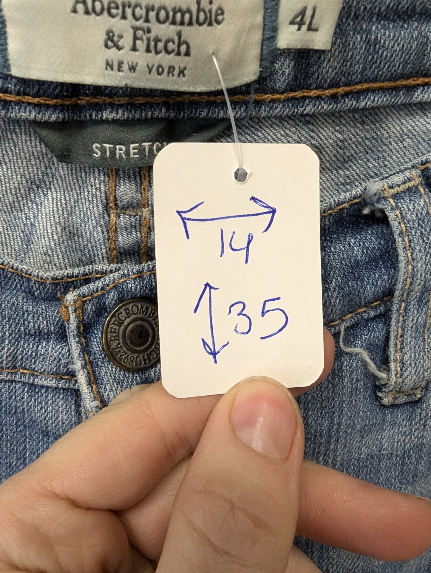 Abercrombie and Fitch 4L denim jeans - Scarlett's Riverside Boutique