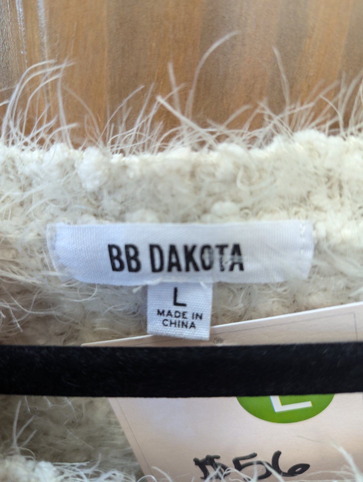 BB Dakota fuzzy white sweater - Scarlett's Riverside Boutique